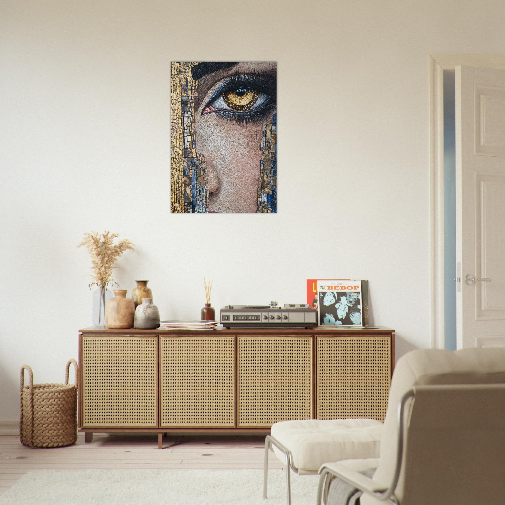 Canvas Portrait - The Oracles Forbidden Prophecy Byzantine Mosaic 6 - Shop Ai Art WebShop - Digital Art online Store