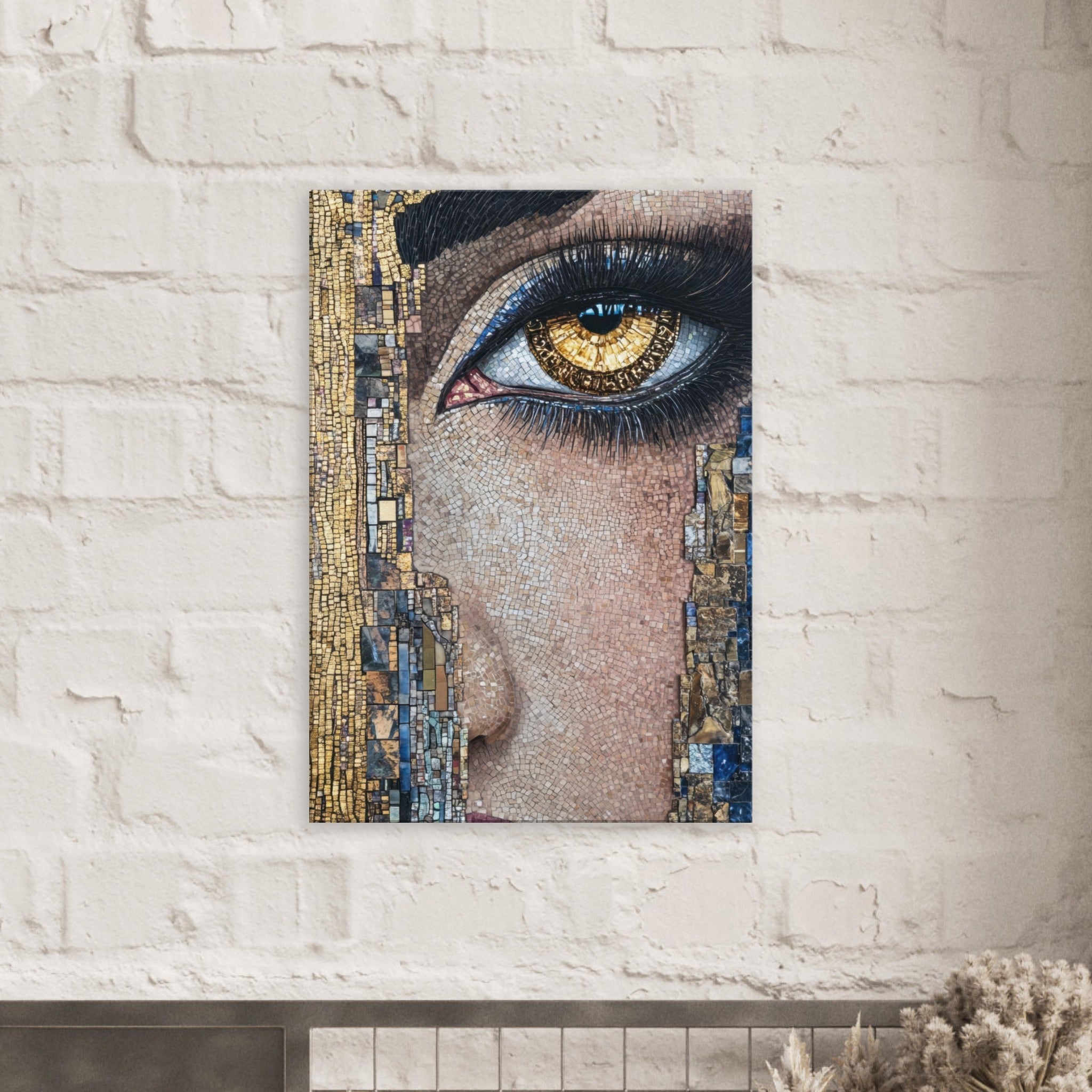 Canvas Portrait - The Oracles Forbidden Prophecy Byzantine Mosaic 6 - Shop Ai Art WebShop - Digital Art online Store