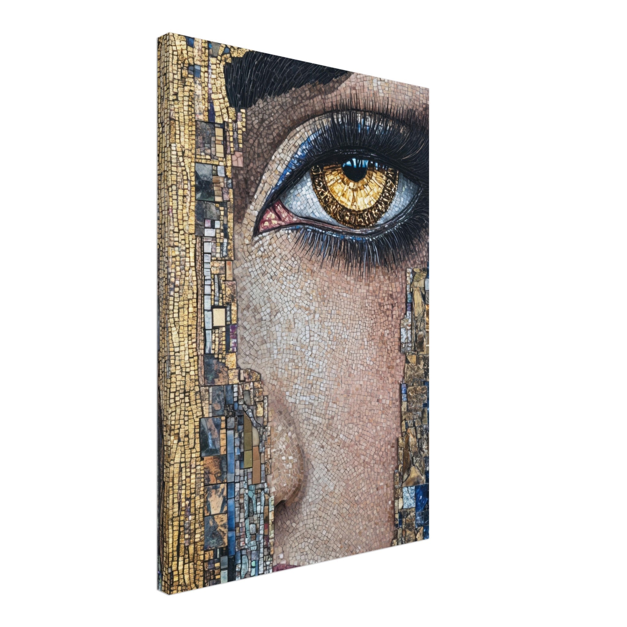 Canvas Portrait - The Oracles Forbidden Prophecy Byzantine Mosaic 6 - Shop Ai Art WebShop - Digital Art online Store