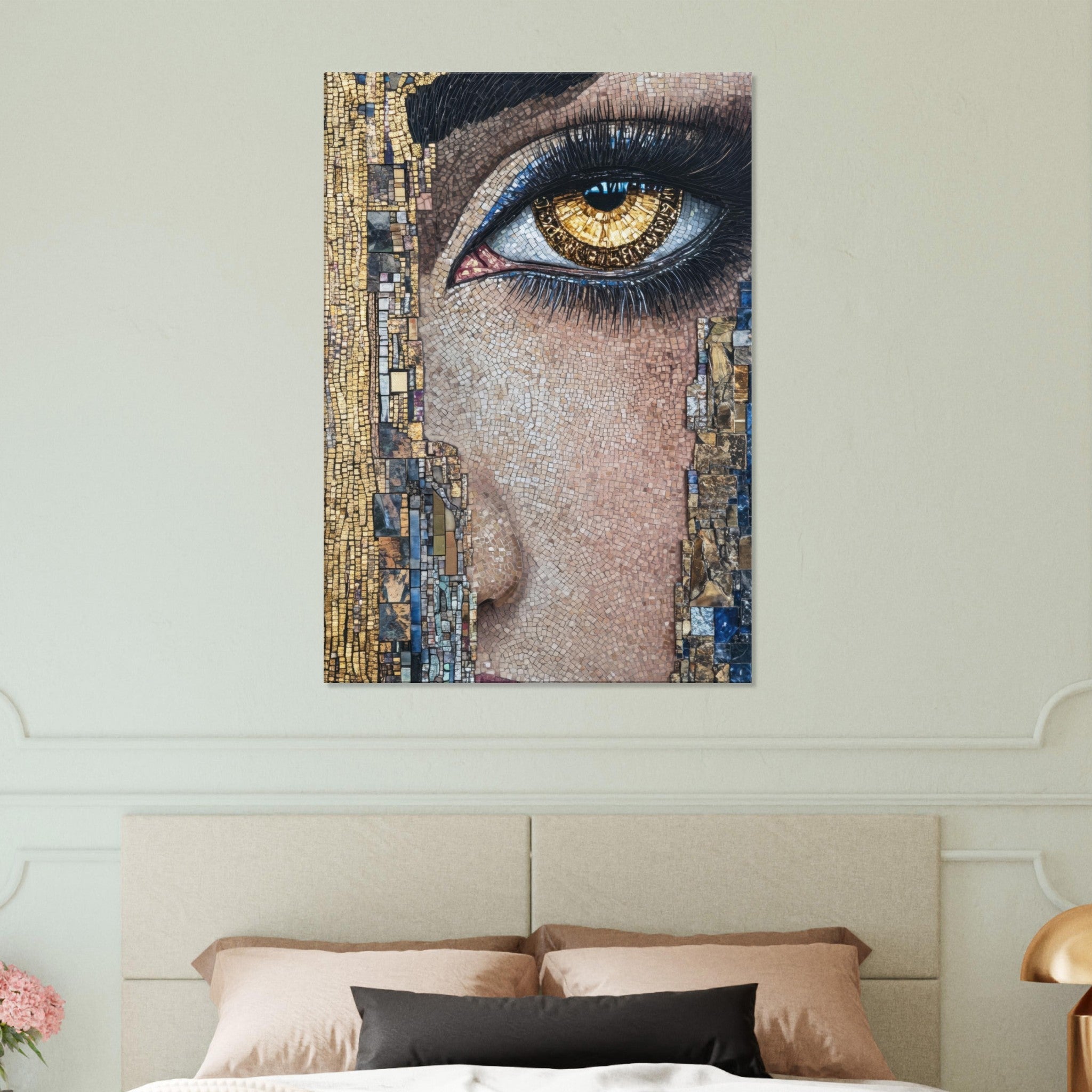 Canvas Portrait - The Oracles Forbidden Prophecy Byzantine Mosaic 6 - Shop Ai Art WebShop - Digital Art online Store