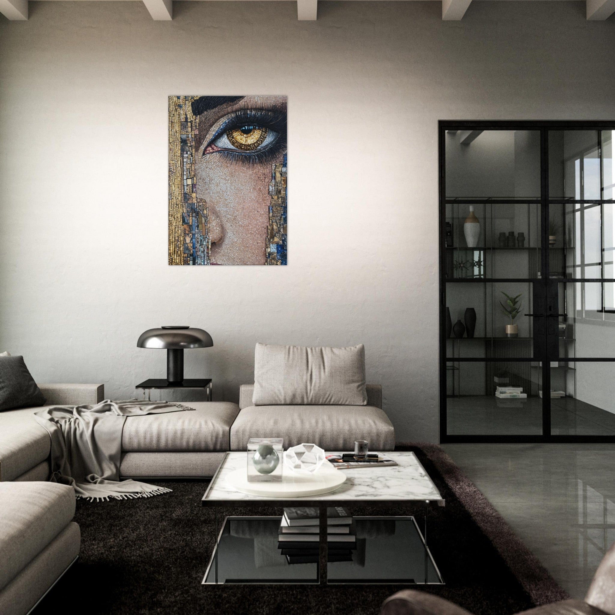 Canvas Portrait - The Oracles Forbidden Prophecy Byzantine Mosaic 6 - Shop Ai Art WebShop - Digital Art online Store
