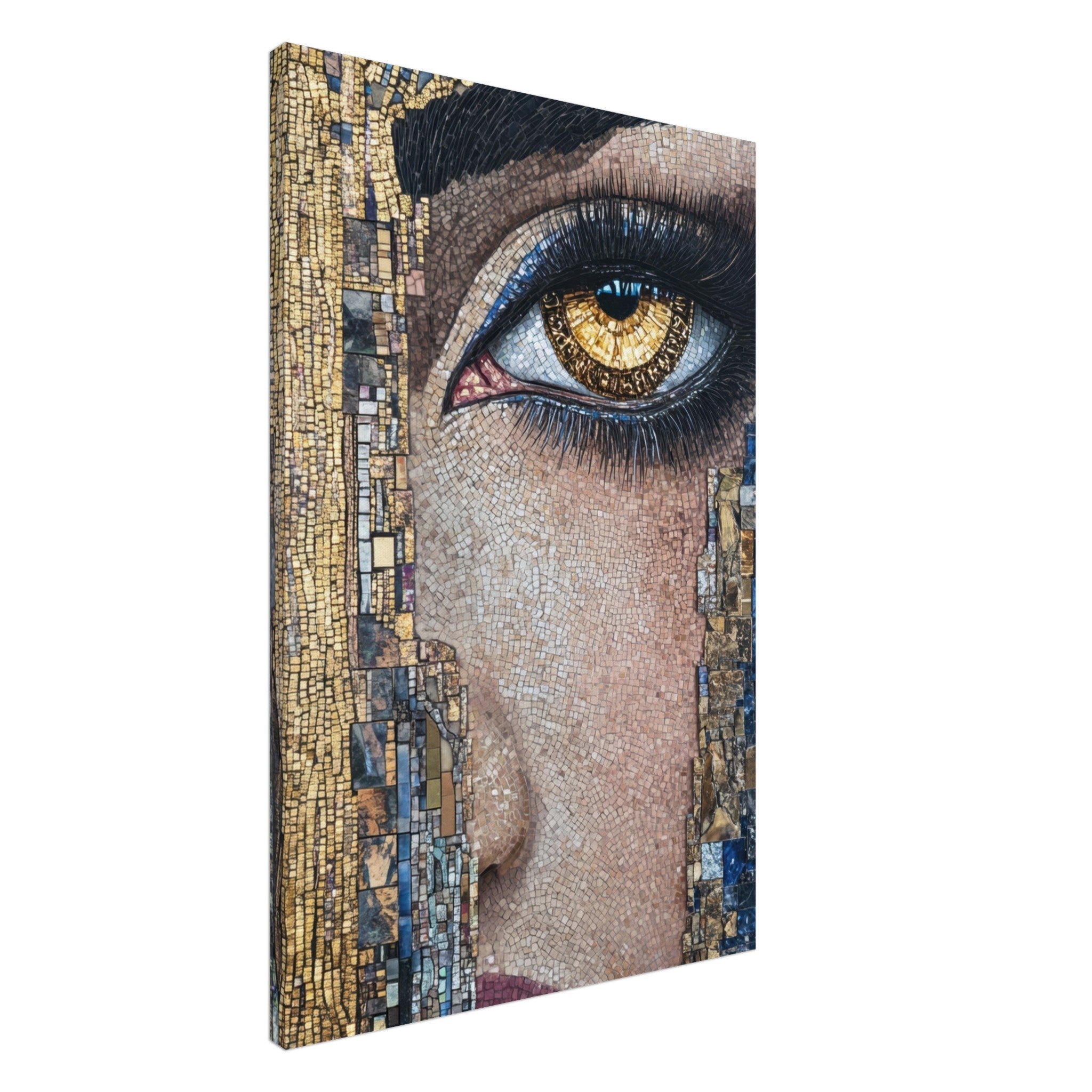 Canvas Portrait - The Oracles Forbidden Prophecy Byzantine Mosaic 6 - Shop Ai Art WebShop - Digital Art online Store