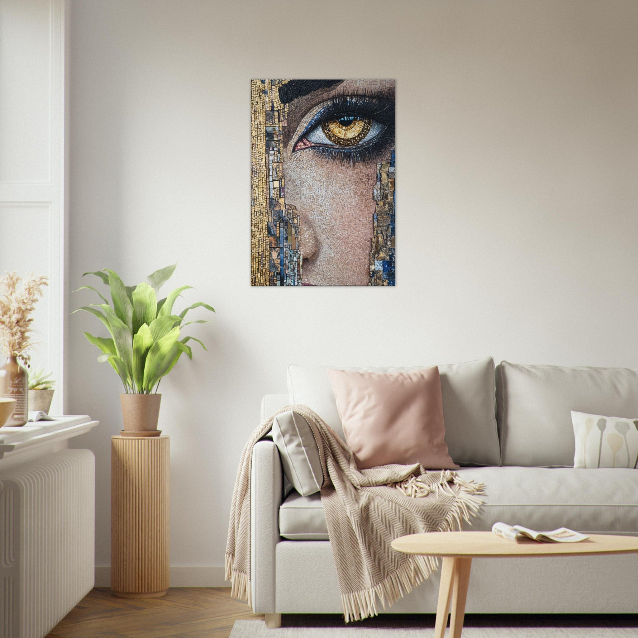 Canvas Portrait - The Oracles Forbidden Prophecy Byzantine Mosaic 6 - Shop Ai Art WebShop - Digital Art online Store