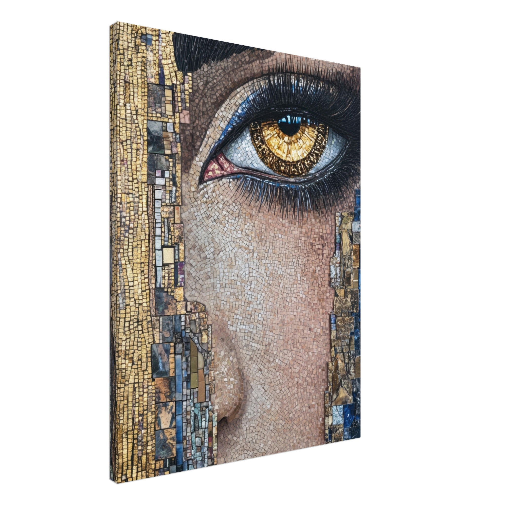 Canvas Portrait - The Oracles Forbidden Prophecy Byzantine Mosaic 6 - Shop Ai Art WebShop - Digital Art online Store