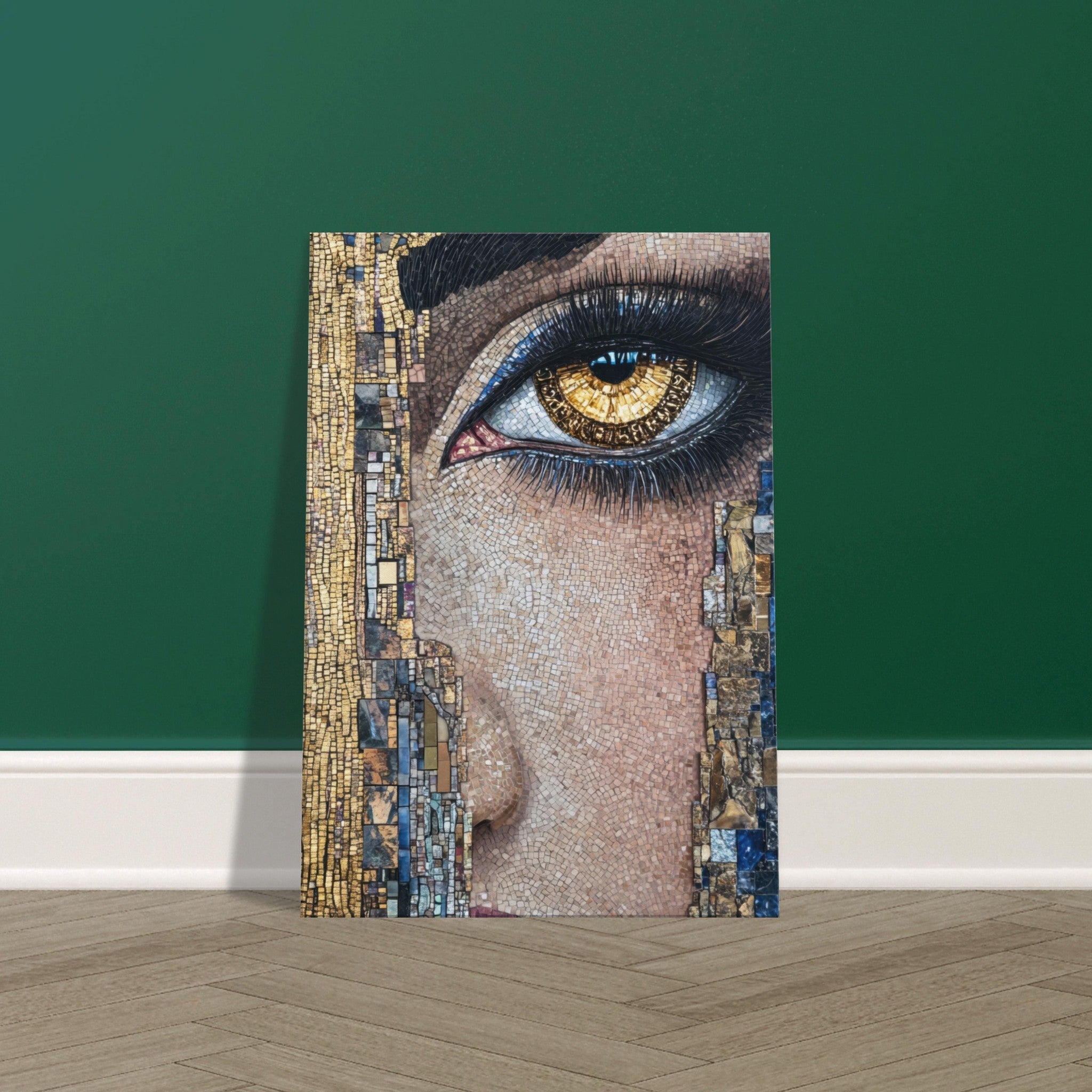 Canvas Portrait - The Oracles Forbidden Prophecy Byzantine Mosaic 6 - Shop Ai Art WebShop - Digital Art online Store