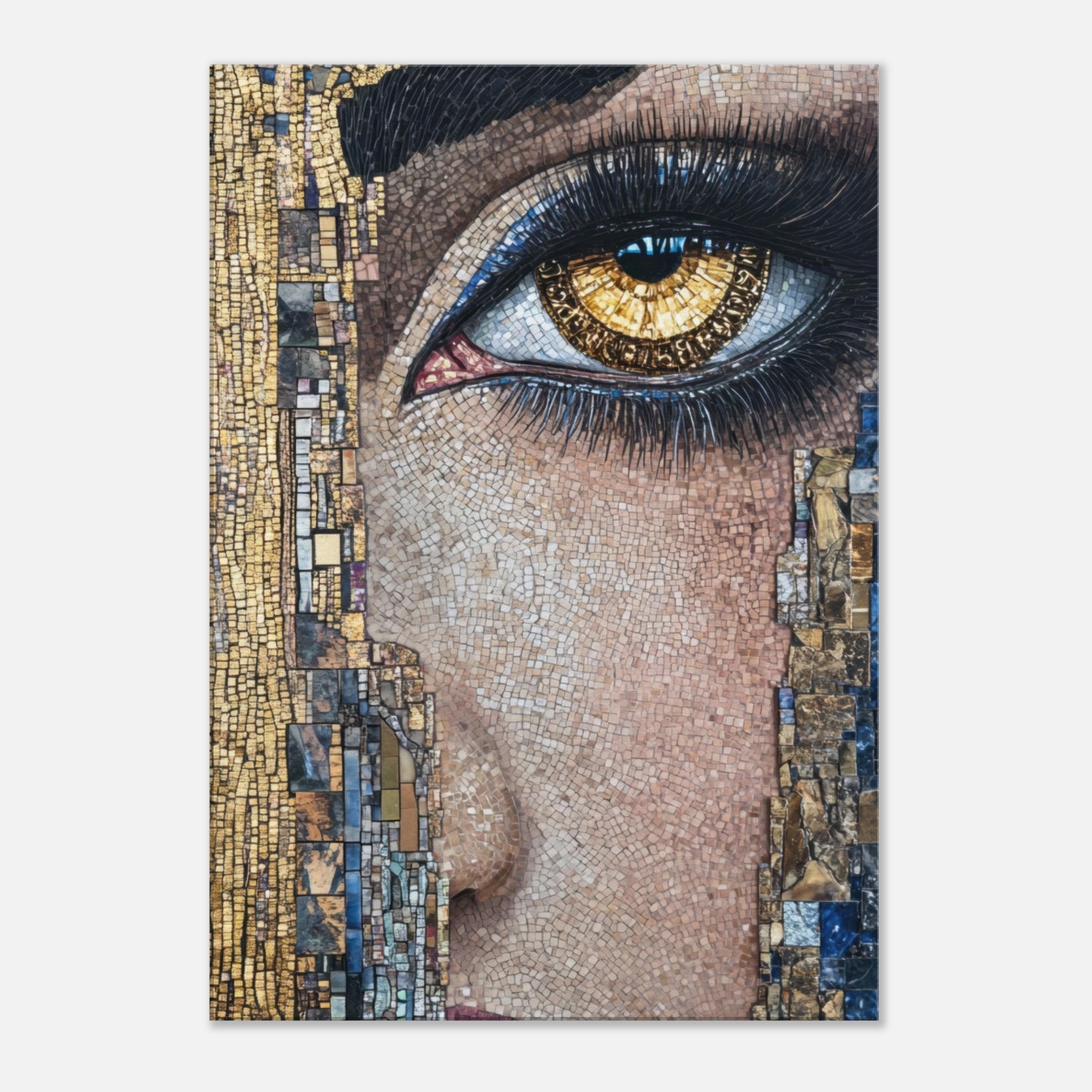 Canvas Portrait - The Oracles Forbidden Prophecy Byzantine Mosaic 6 - Shop Ai Art WebShop - Digital Art online Store