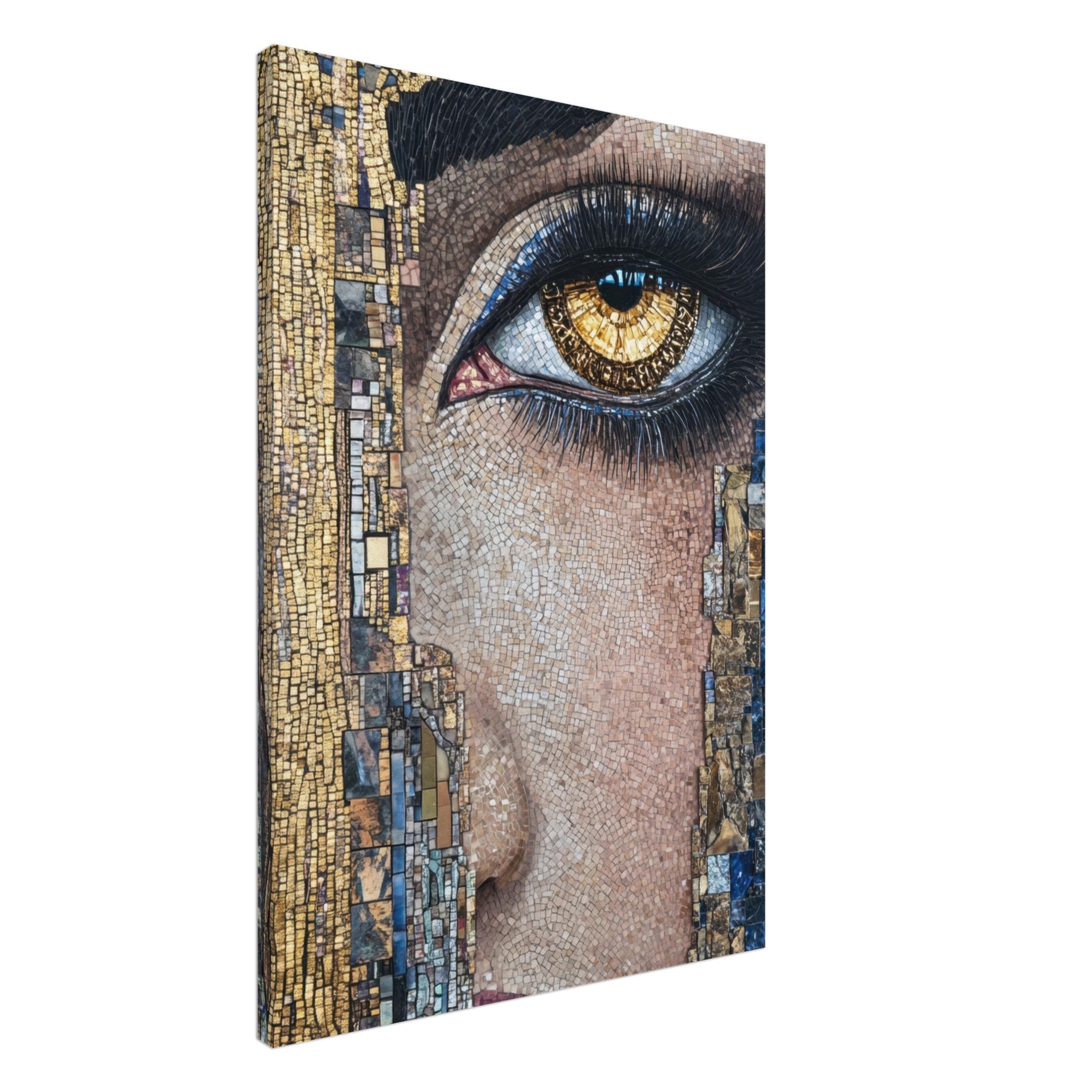 Canvas Portrait - The Oracles Forbidden Prophecy Byzantine Mosaic 6 - Shop Ai Art WebShop - Digital Art online Store