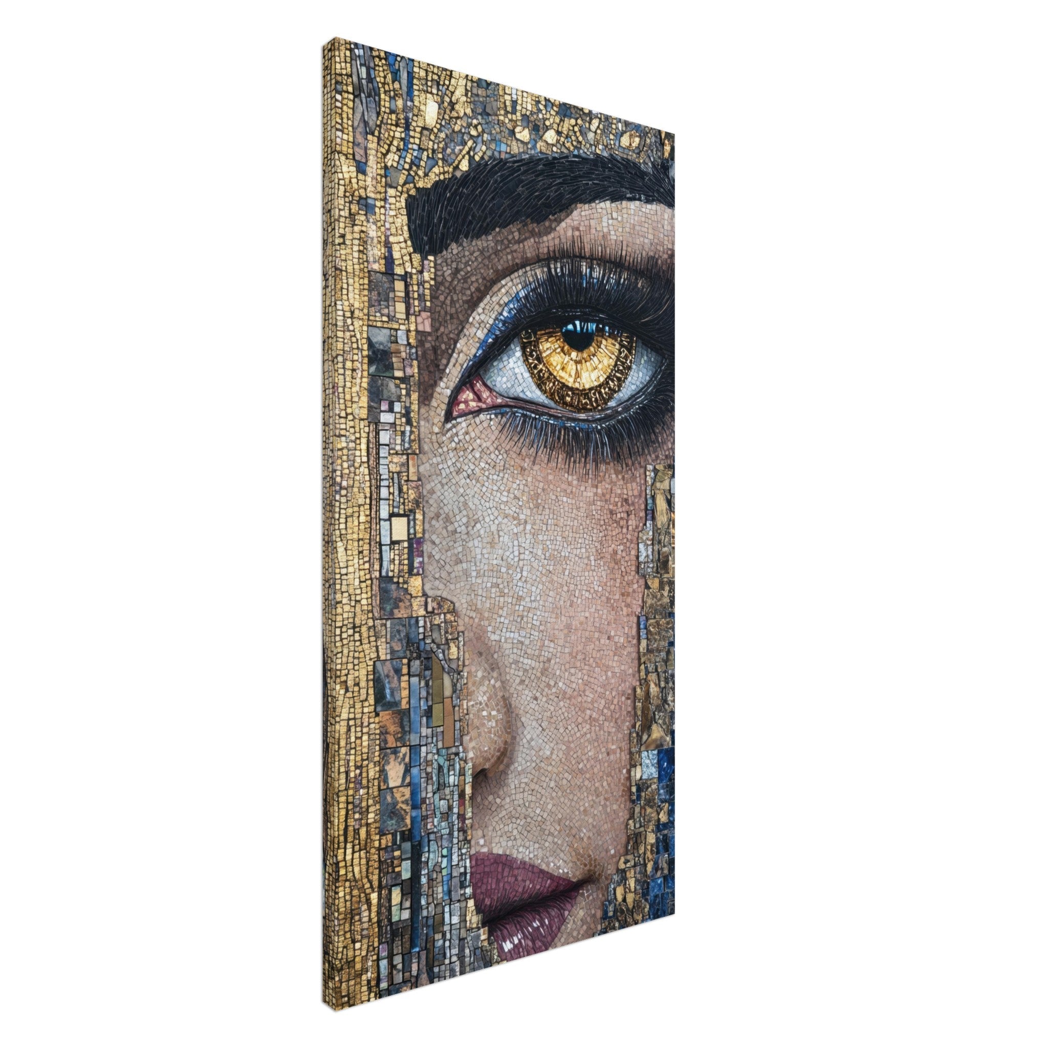 Canvas Portrait - The Oracles Forbidden Prophecy Byzantine Mosaic 6 - Shop Ai Art WebShop - Digital Art online Store
