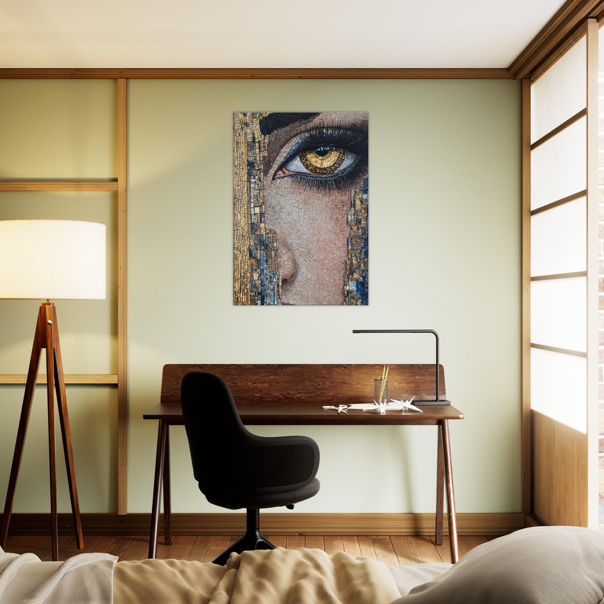 Canvas Portrait - The Oracles Forbidden Prophecy Byzantine Mosaic 6 - Shop Ai Art WebShop - Digital Art online Store