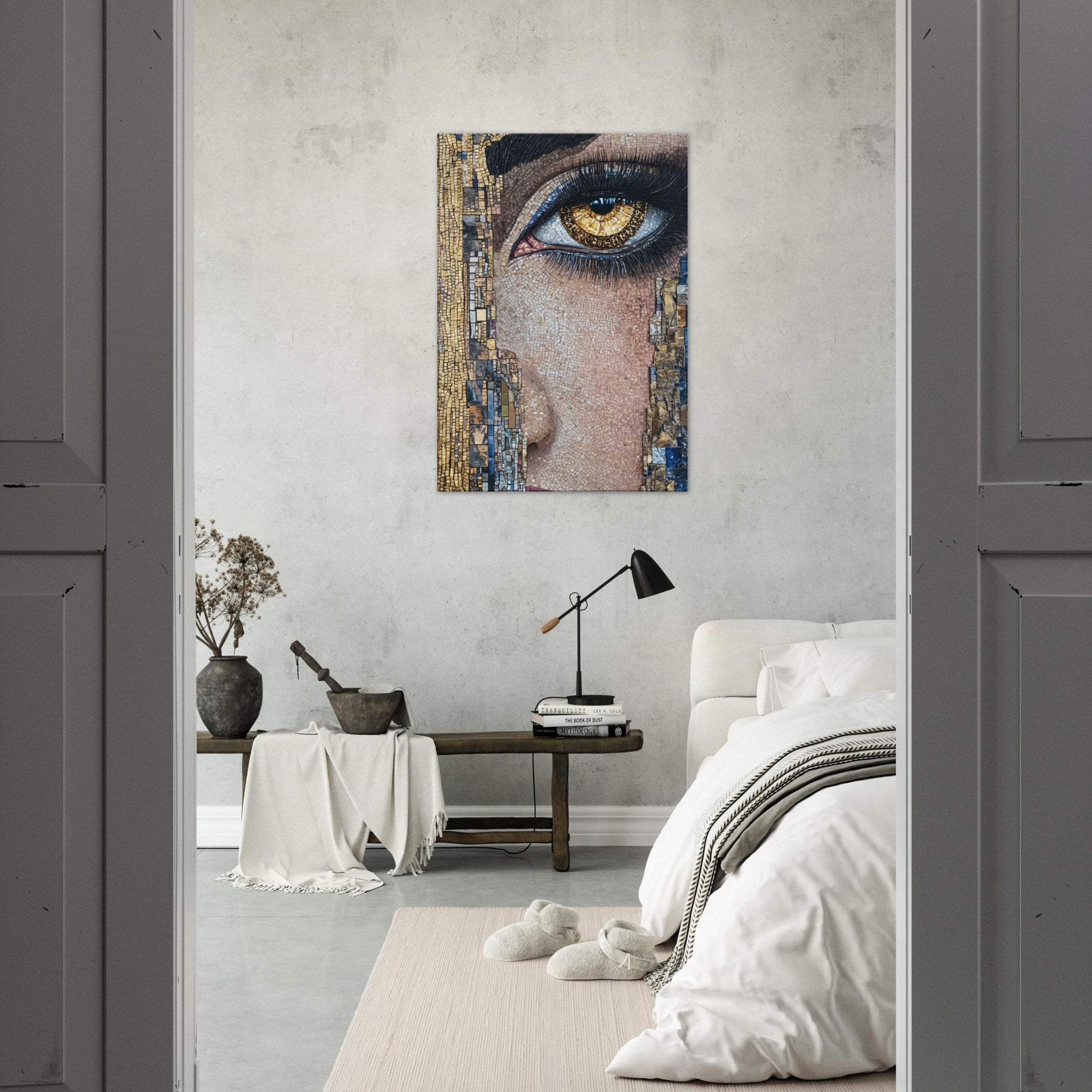 Canvas Portrait - The Oracles Forbidden Prophecy Byzantine Mosaic 6 - Shop Ai Art WebShop - Digital Art online Store