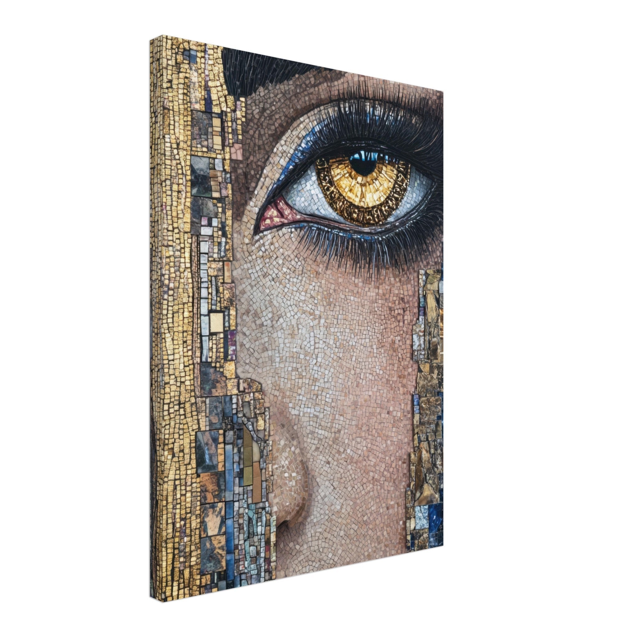 Canvas Portrait - The Oracles Forbidden Prophecy Byzantine Mosaic 6 - Shop Ai Art WebShop - Digital Art online Store