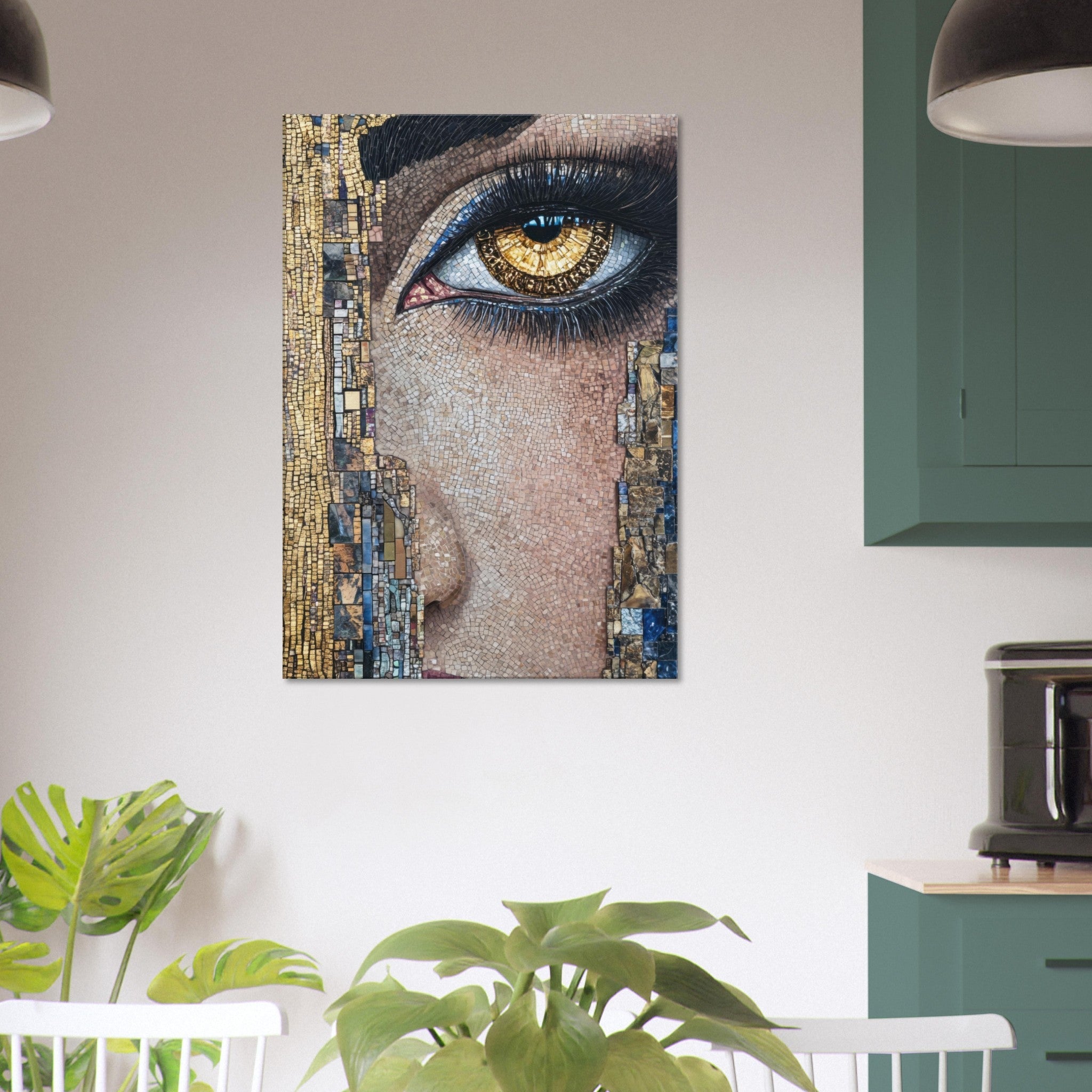 Canvas Portrait - The Oracles Forbidden Prophecy Byzantine Mosaic 6 - Shop Ai Art WebShop - Digital Art online Store