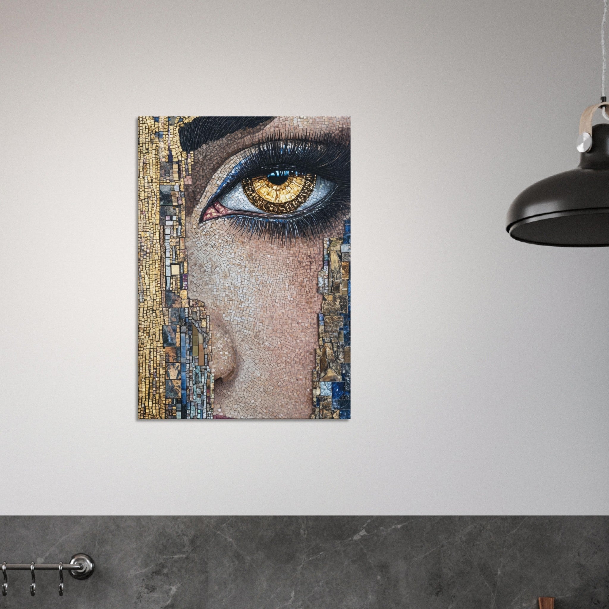 Canvas Portrait - The Oracles Forbidden Prophecy Byzantine Mosaic 6 - Shop Ai Art WebShop - Digital Art online Store