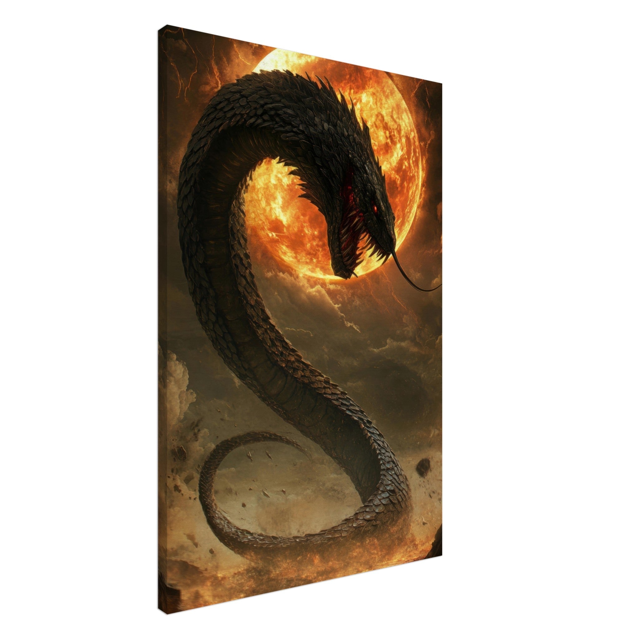 Canvas Portrait - The Wrath of Apophis Dark Fantasy A Dark Fantasy 2 - Shop Ai Art WebShop - Digital Art online Store