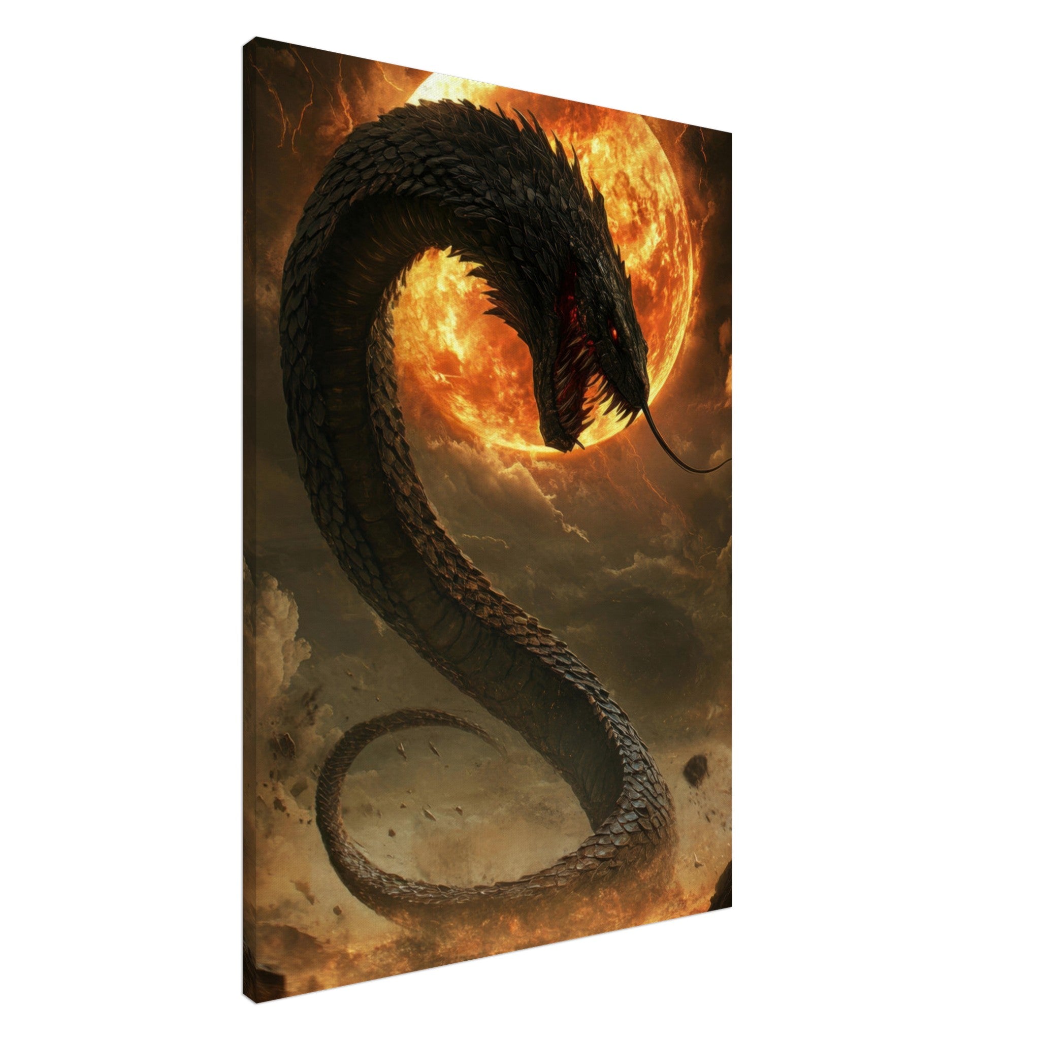 Canvas Portrait - The Wrath of Apophis Dark Fantasy A Dark Fantasy 2 - Shop Ai Art WebShop - Digital Art online Store