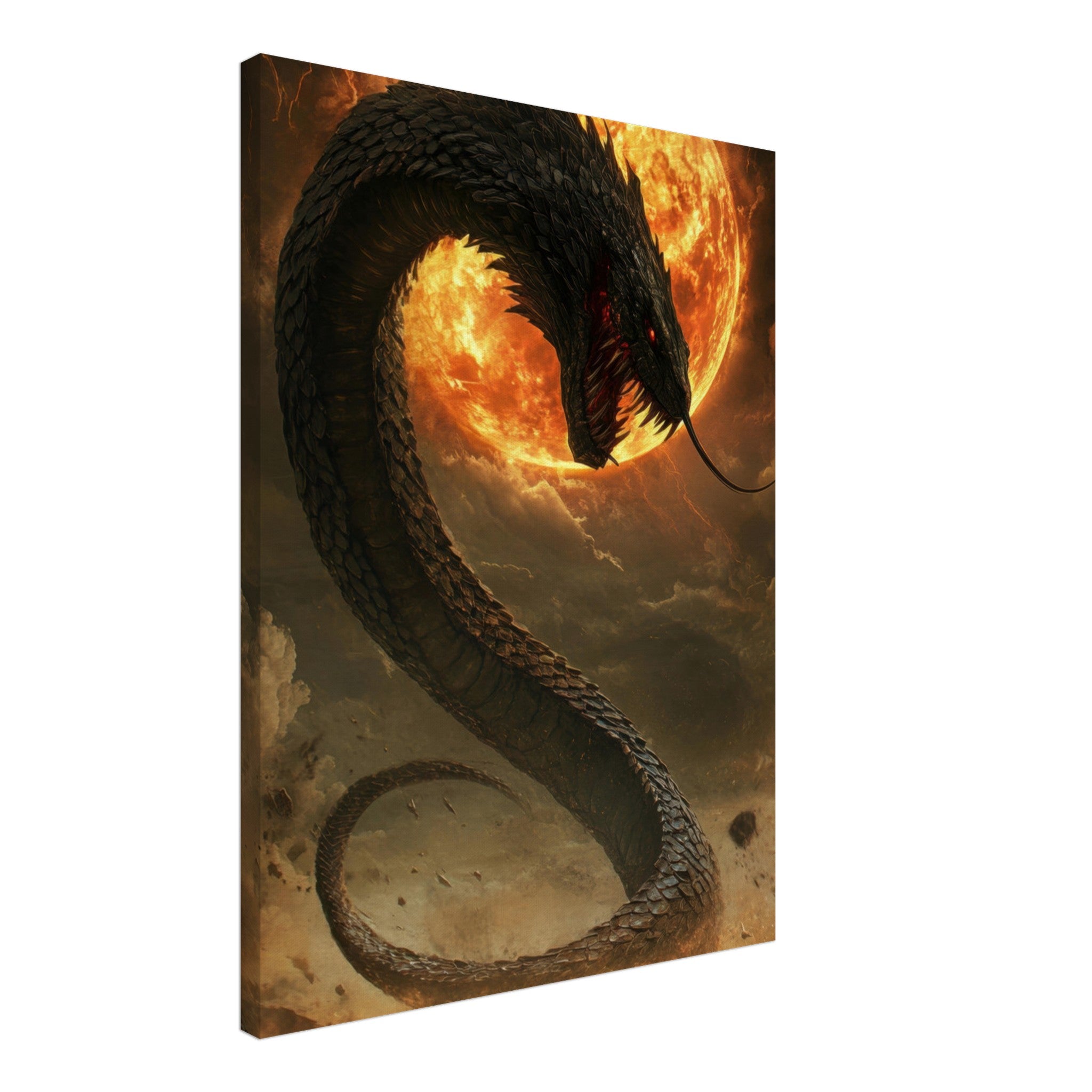 Canvas Portrait - The Wrath of Apophis Dark Fantasy A Dark Fantasy 2 - Shop Ai Art WebShop - Digital Art online Store