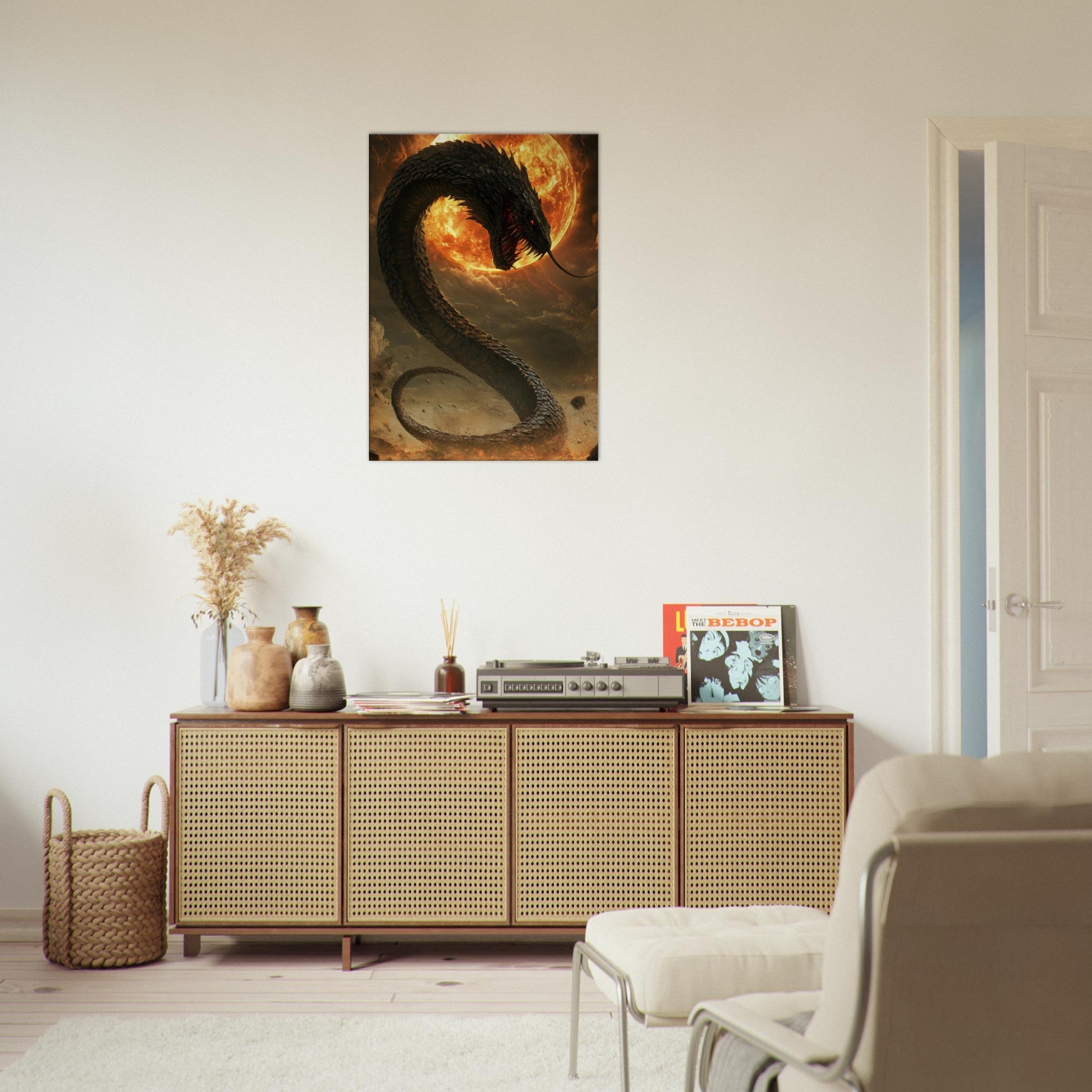 Canvas Portrait - The Wrath of Apophis Dark Fantasy A Dark Fantasy 2 - Shop Ai Art WebShop - Digital Art online Store