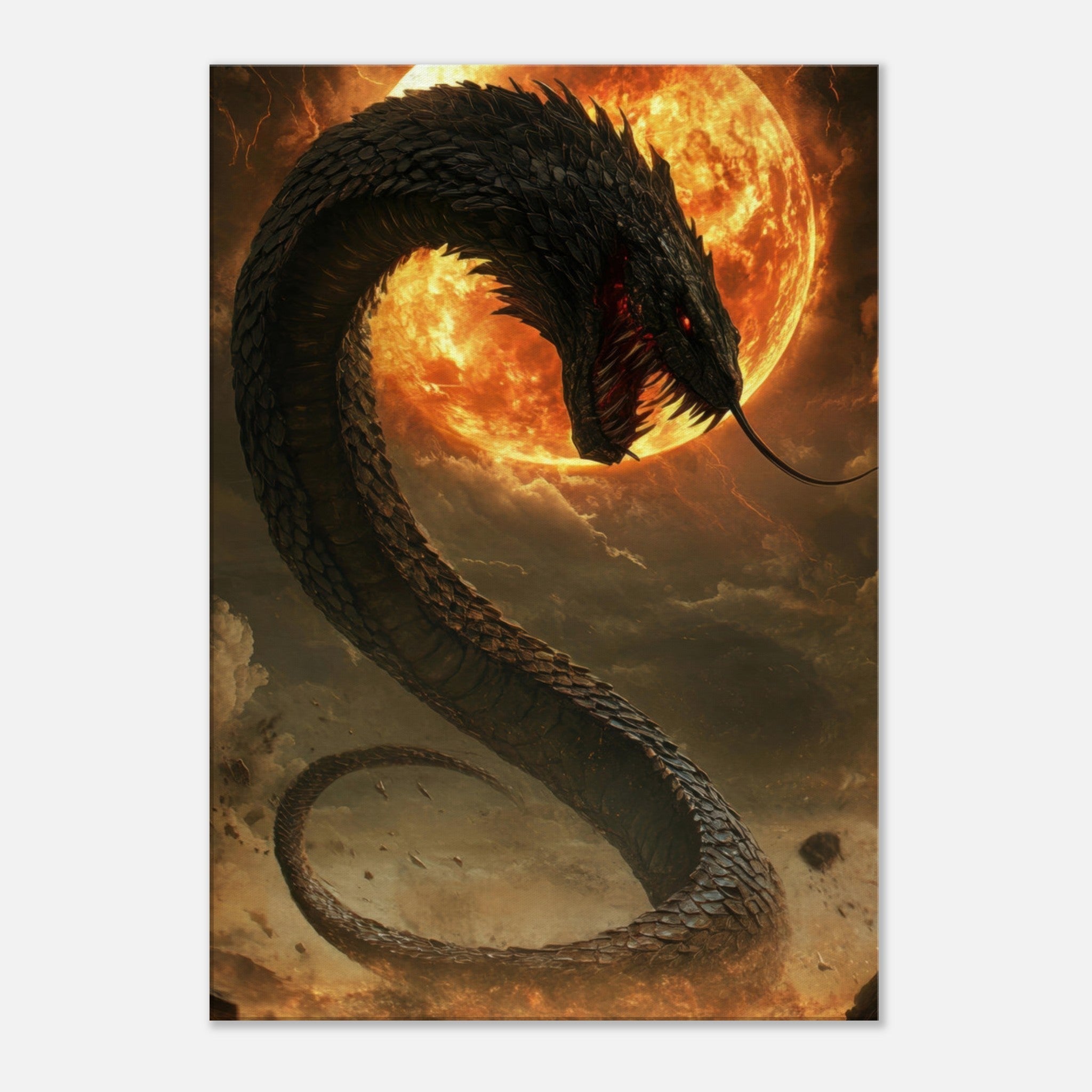 Canvas Portrait - The Wrath of Apophis Dark Fantasy A Dark Fantasy 2 - Shop Ai Art WebShop - Digital Art online Store