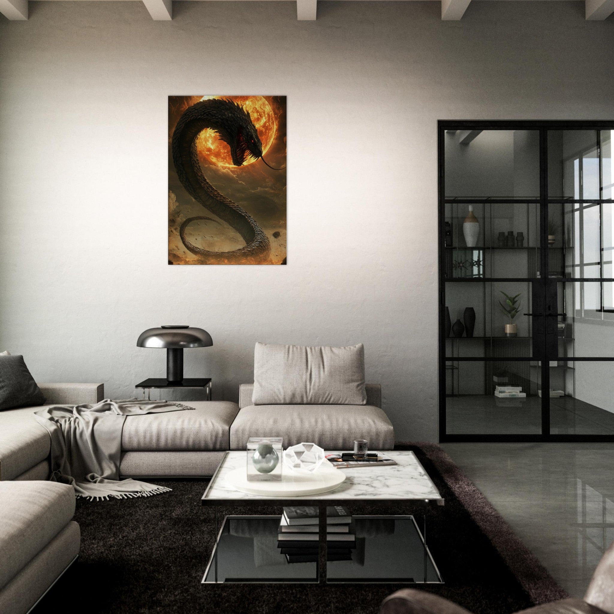 Canvas Portrait - The Wrath of Apophis Dark Fantasy A Dark Fantasy 2 - Shop Ai Art WebShop - Digital Art online Store