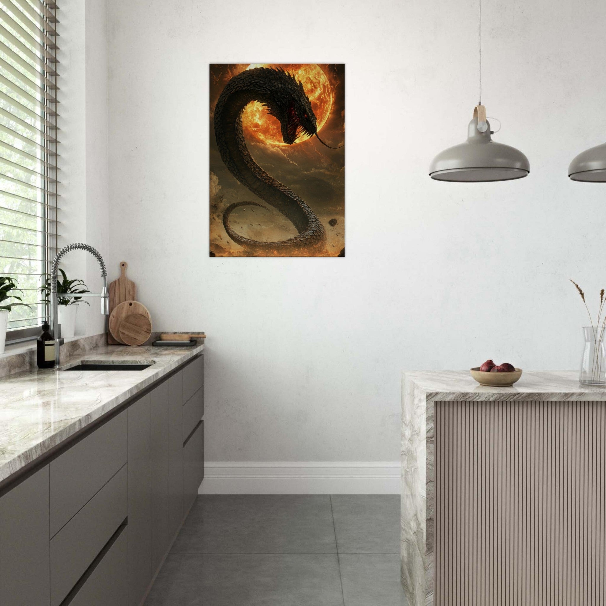 Canvas Portrait - The Wrath of Apophis Dark Fantasy A Dark Fantasy 2 - Shop Ai Art WebShop - Digital Art online Store