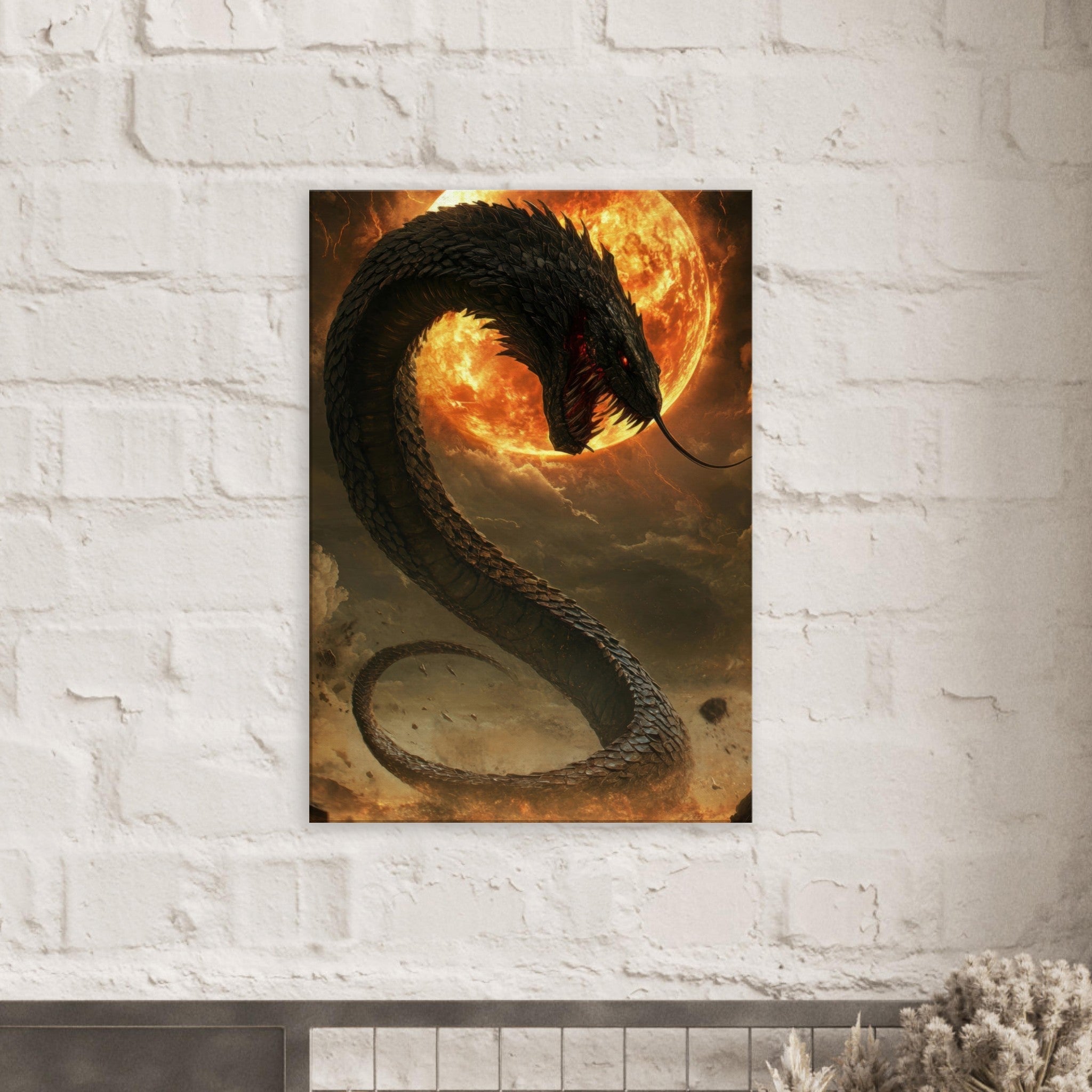 Canvas Portrait - The Wrath of Apophis Dark Fantasy A Dark Fantasy 2 - Shop Ai Art WebShop - Digital Art online Store