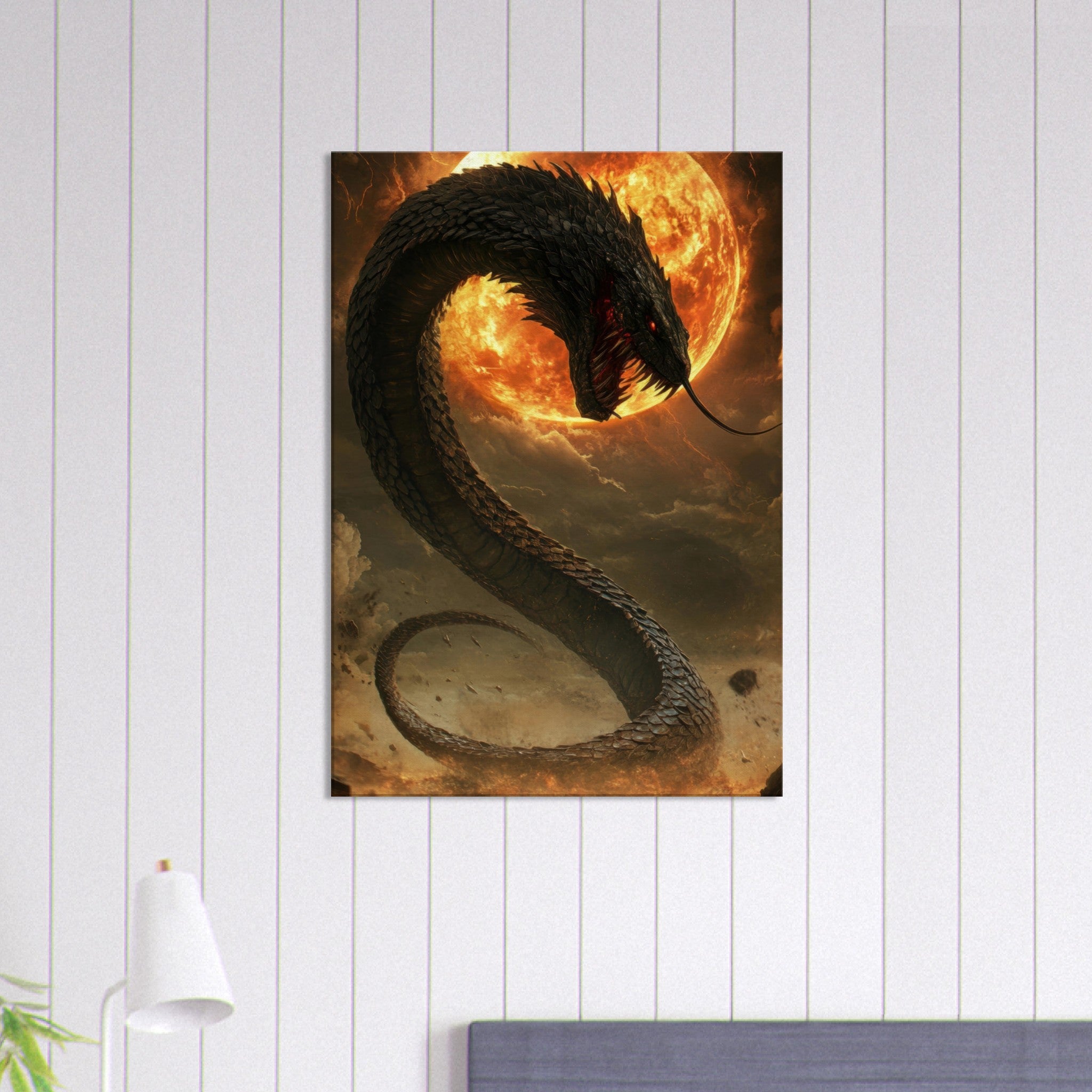 Canvas Portrait - The Wrath of Apophis Dark Fantasy A Dark Fantasy 2 - Shop Ai Art WebShop - Digital Art online Store