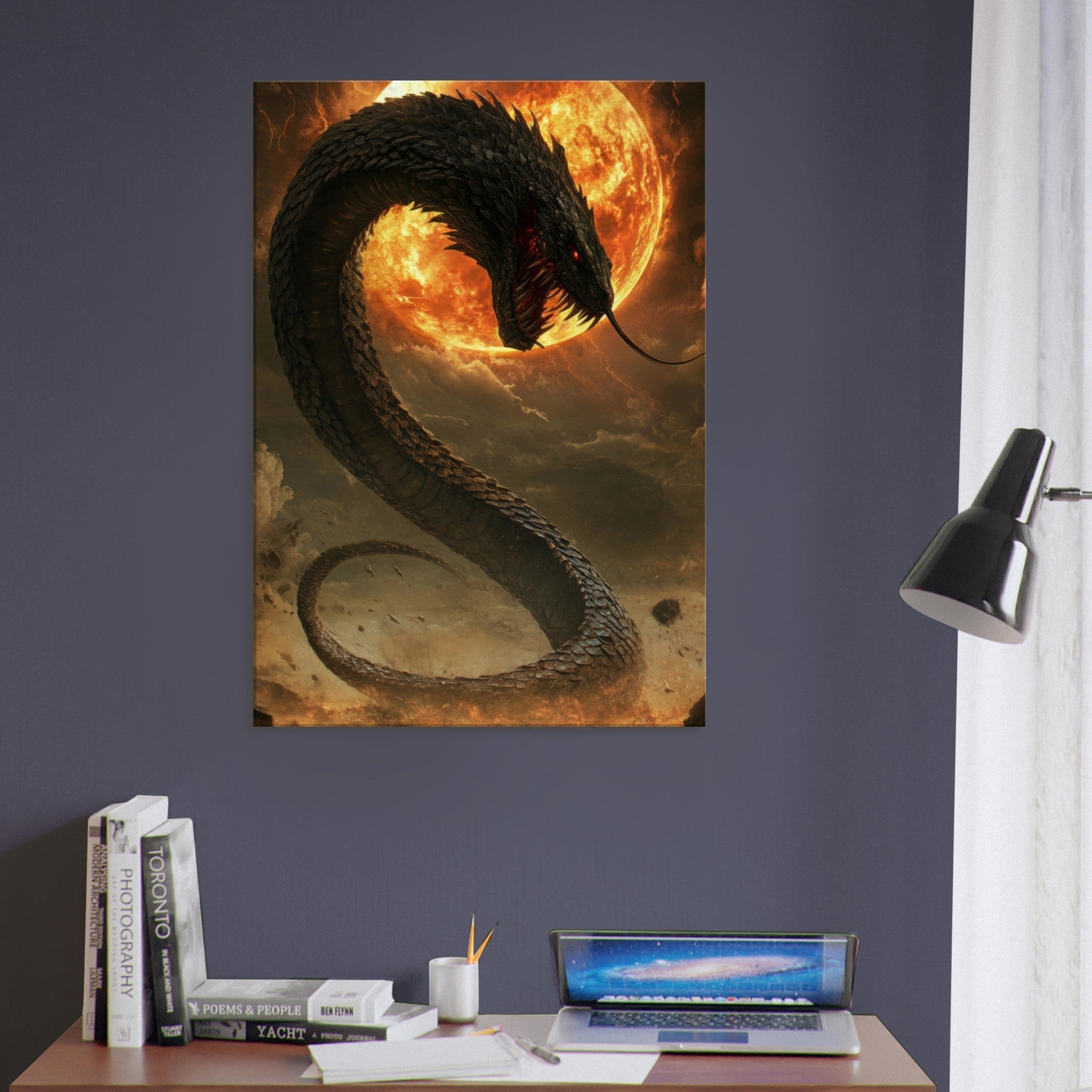 Canvas Portrait - The Wrath of Apophis Dark Fantasy A Dark Fantasy 2 - Shop Ai Art WebShop - Digital Art online Store
