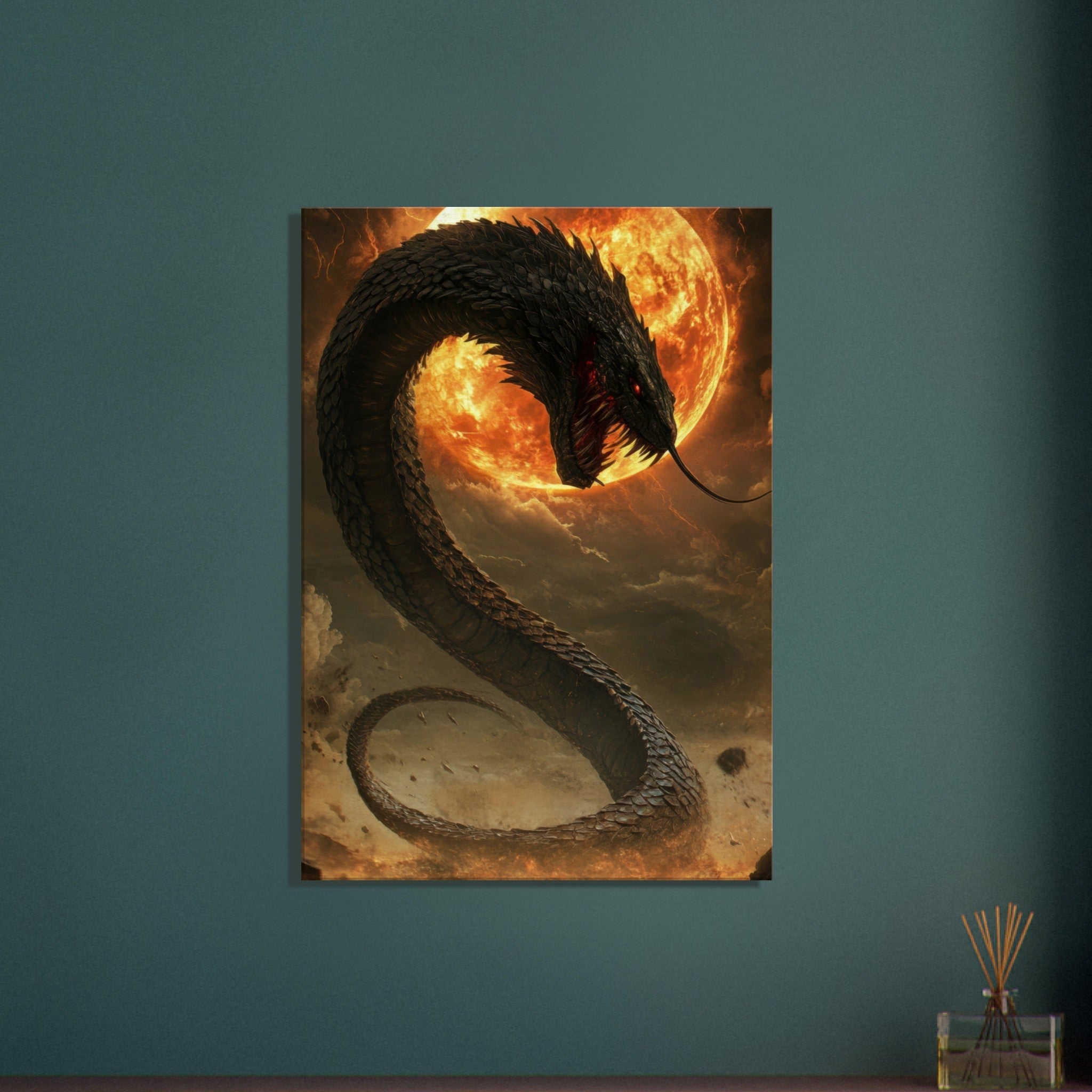 Canvas Portrait - The Wrath of Apophis Dark Fantasy A Dark Fantasy 2 - Shop Ai Art WebShop - Digital Art online Store