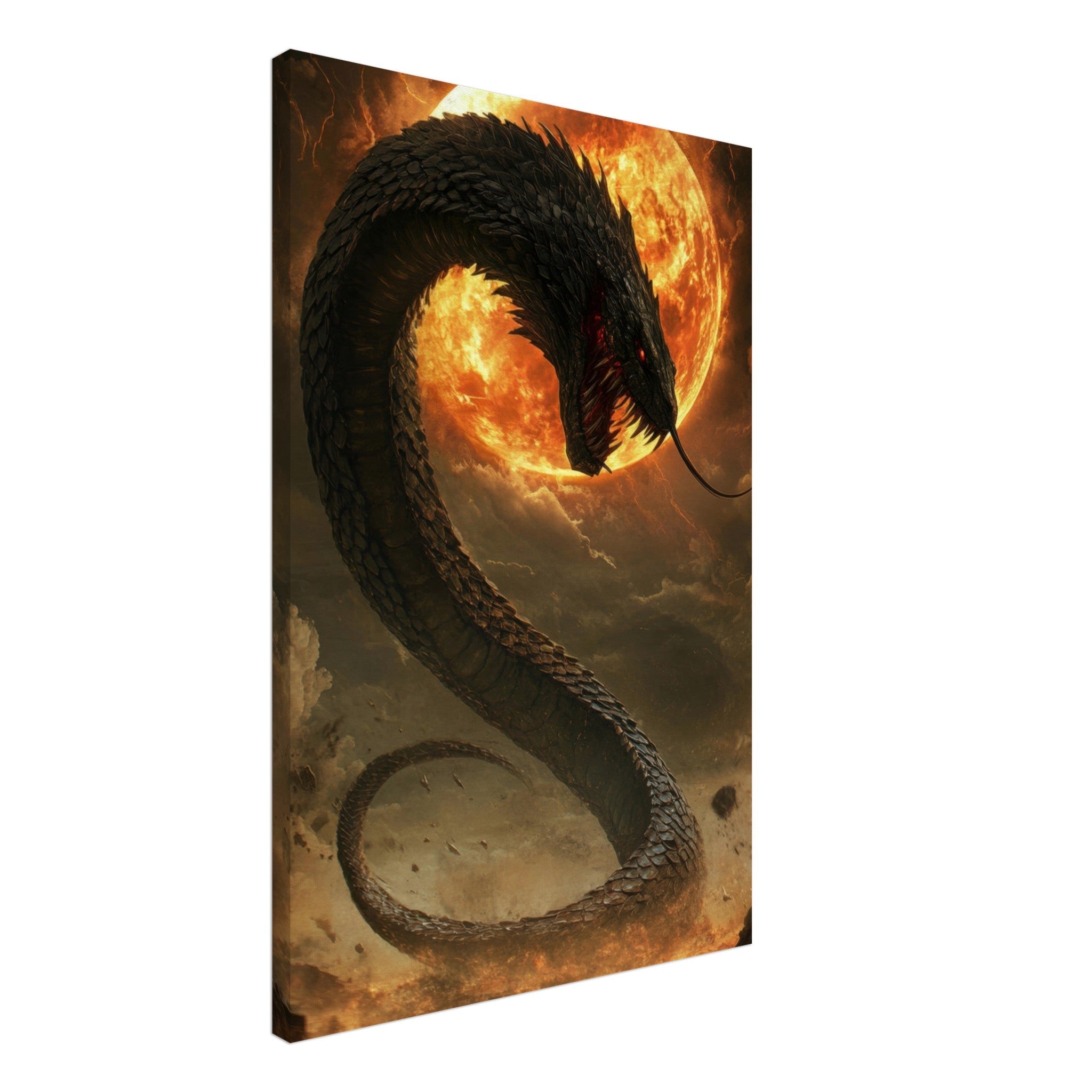 Canvas Portrait - The Wrath of Apophis Dark Fantasy A Dark Fantasy 2 - Shop Ai Art WebShop - Digital Art online Store