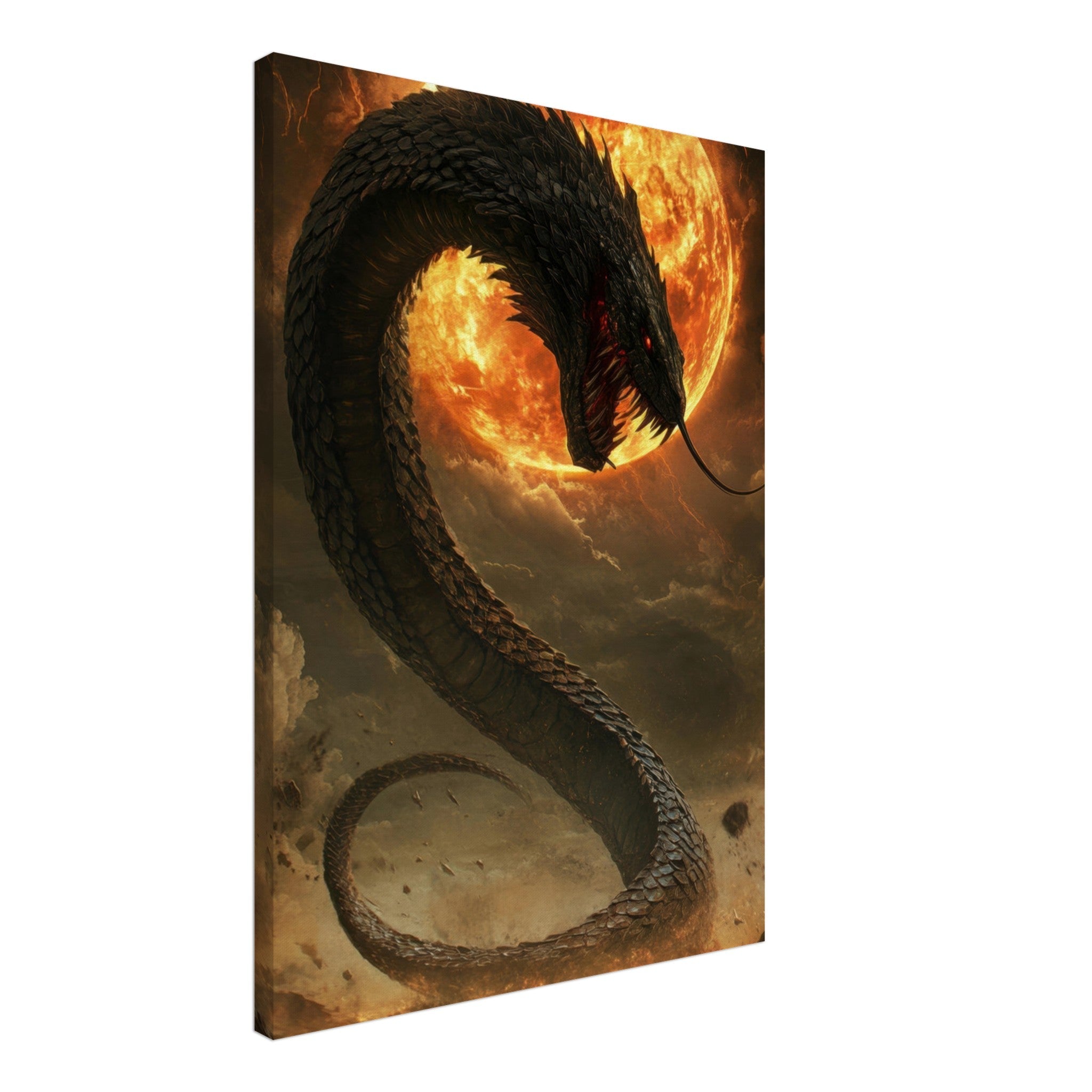 Canvas Portrait - The Wrath of Apophis Dark Fantasy A Dark Fantasy 2 - Shop Ai Art WebShop - Digital Art online Store