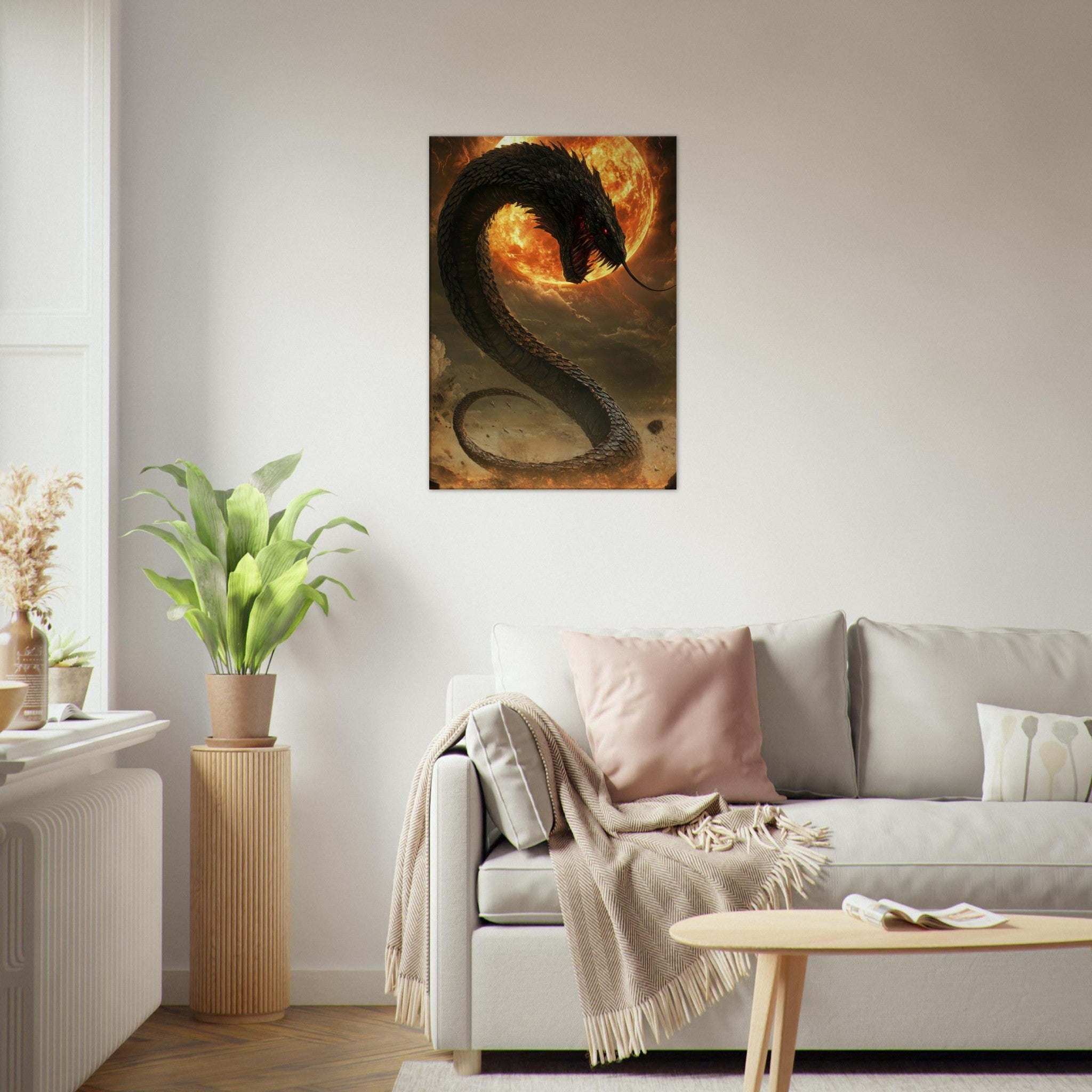 Canvas Portrait - The Wrath of Apophis Dark Fantasy A Dark Fantasy 2 - Shop Ai Art WebShop - Digital Art online Store