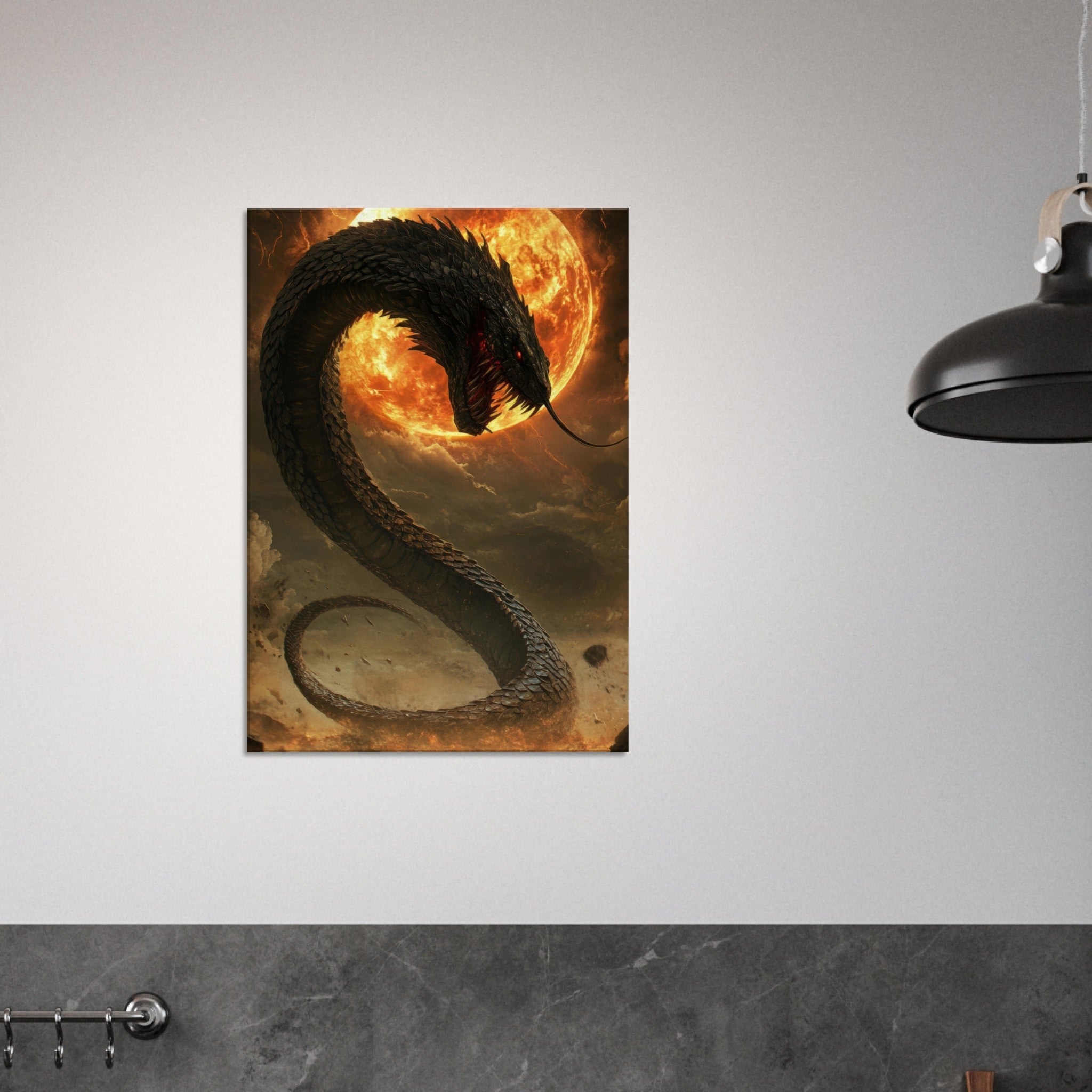 Canvas Portrait - The Wrath of Apophis Dark Fantasy A Dark Fantasy 2 - Shop Ai Art WebShop - Digital Art online Store