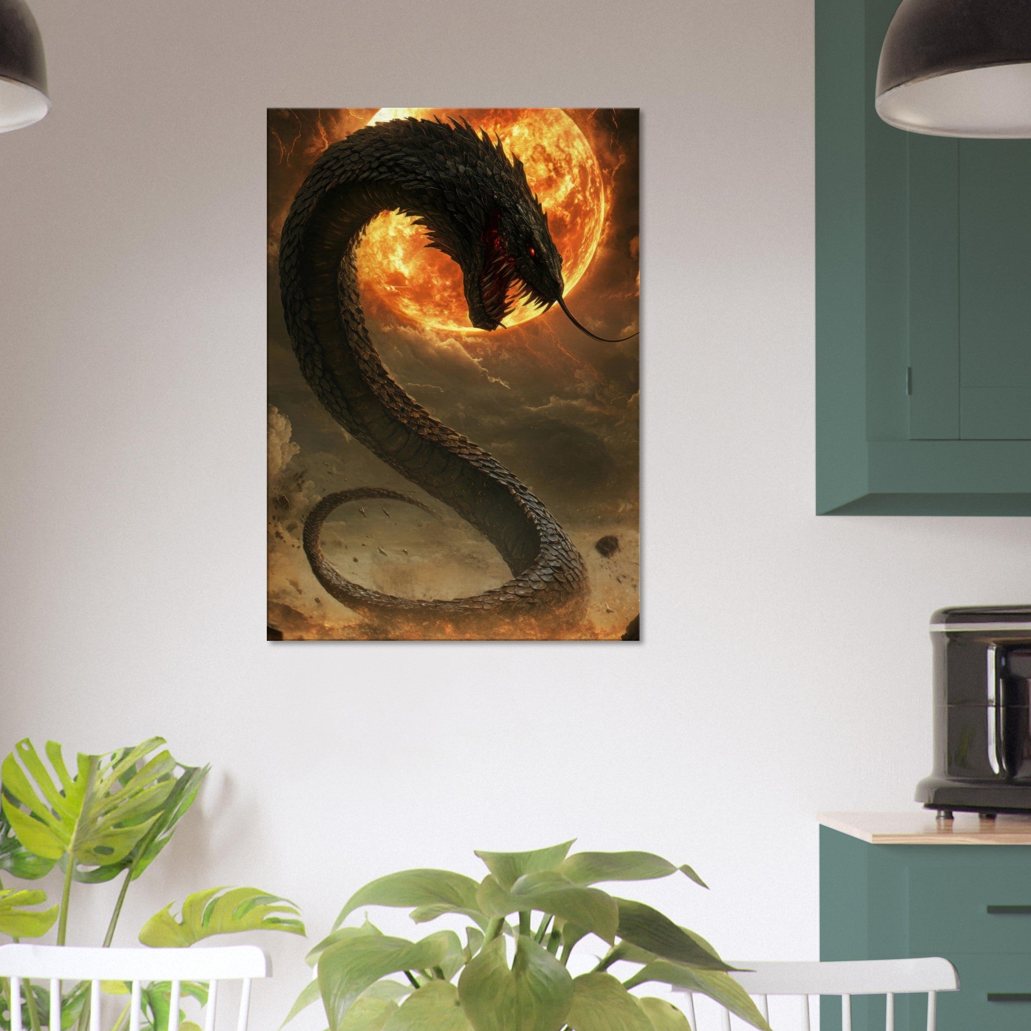 Canvas Portrait - The Wrath of Apophis Dark Fantasy A Dark Fantasy 2 - Shop Ai Art WebShop - Digital Art online Store