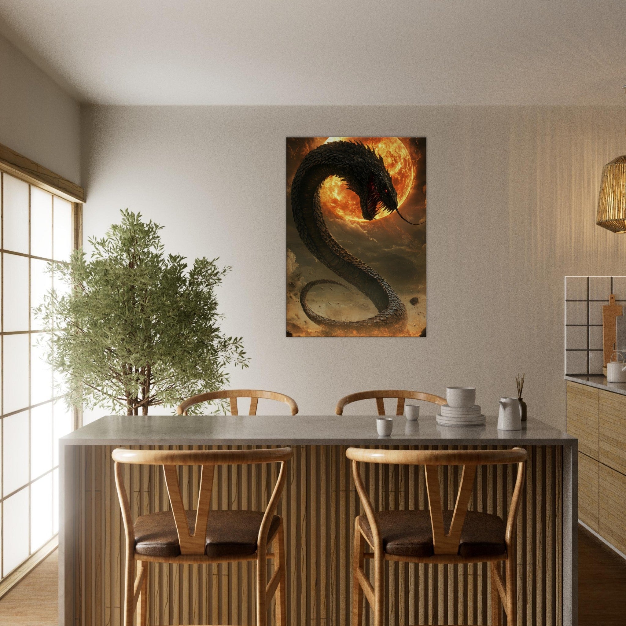 Canvas Portrait - The Wrath of Apophis Dark Fantasy A Dark Fantasy 2 - Shop Ai Art WebShop - Digital Art online Store