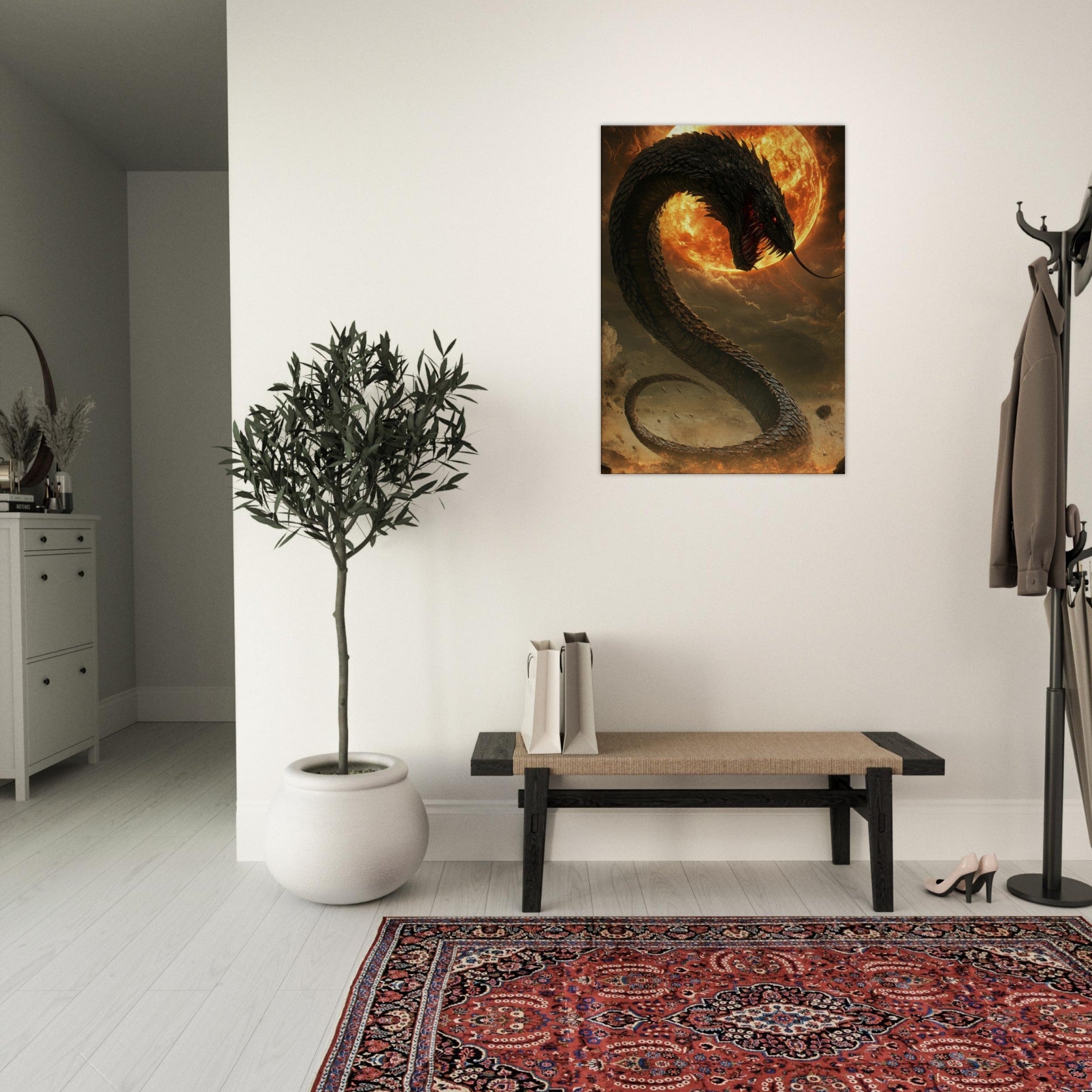 Canvas Portrait - The Wrath of Apophis Dark Fantasy A Dark Fantasy 2 - Shop Ai Art WebShop - Digital Art online Store