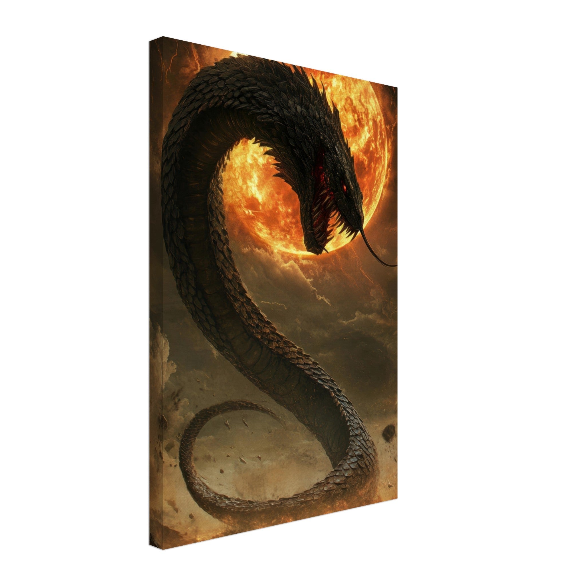 Canvas Portrait - The Wrath of Apophis Dark Fantasy A Dark Fantasy 2 - Shop Ai Art WebShop - Digital Art online Store
