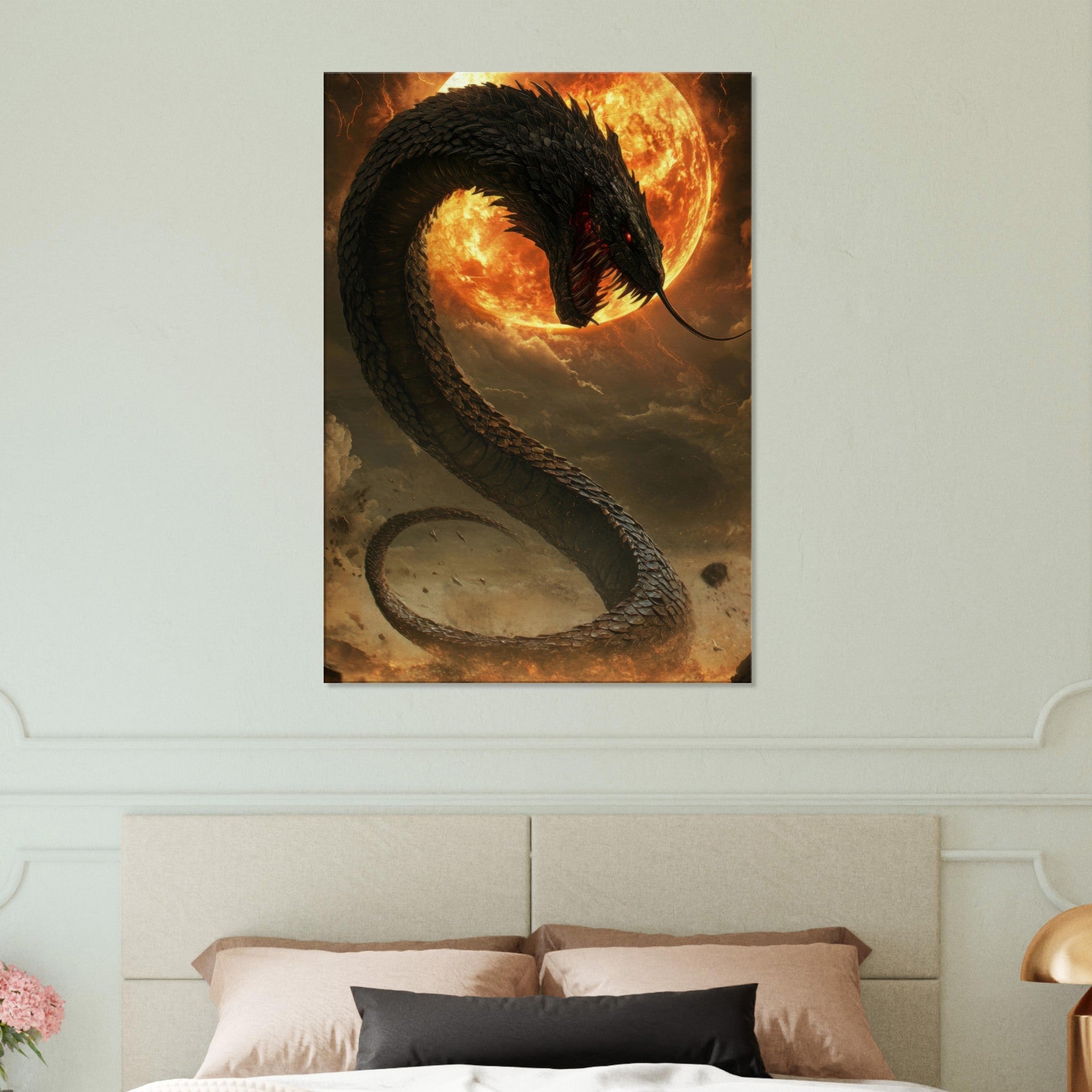 Canvas Portrait - The Wrath of Apophis Dark Fantasy A Dark Fantasy 2 - Shop Ai Art WebShop - Digital Art online Store