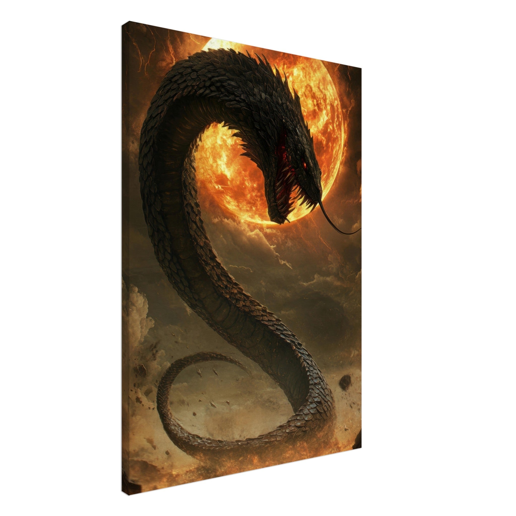 Canvas Portrait - The Wrath of Apophis Dark Fantasy A Dark Fantasy 2 - Shop Ai Art WebShop - Digital Art online Store