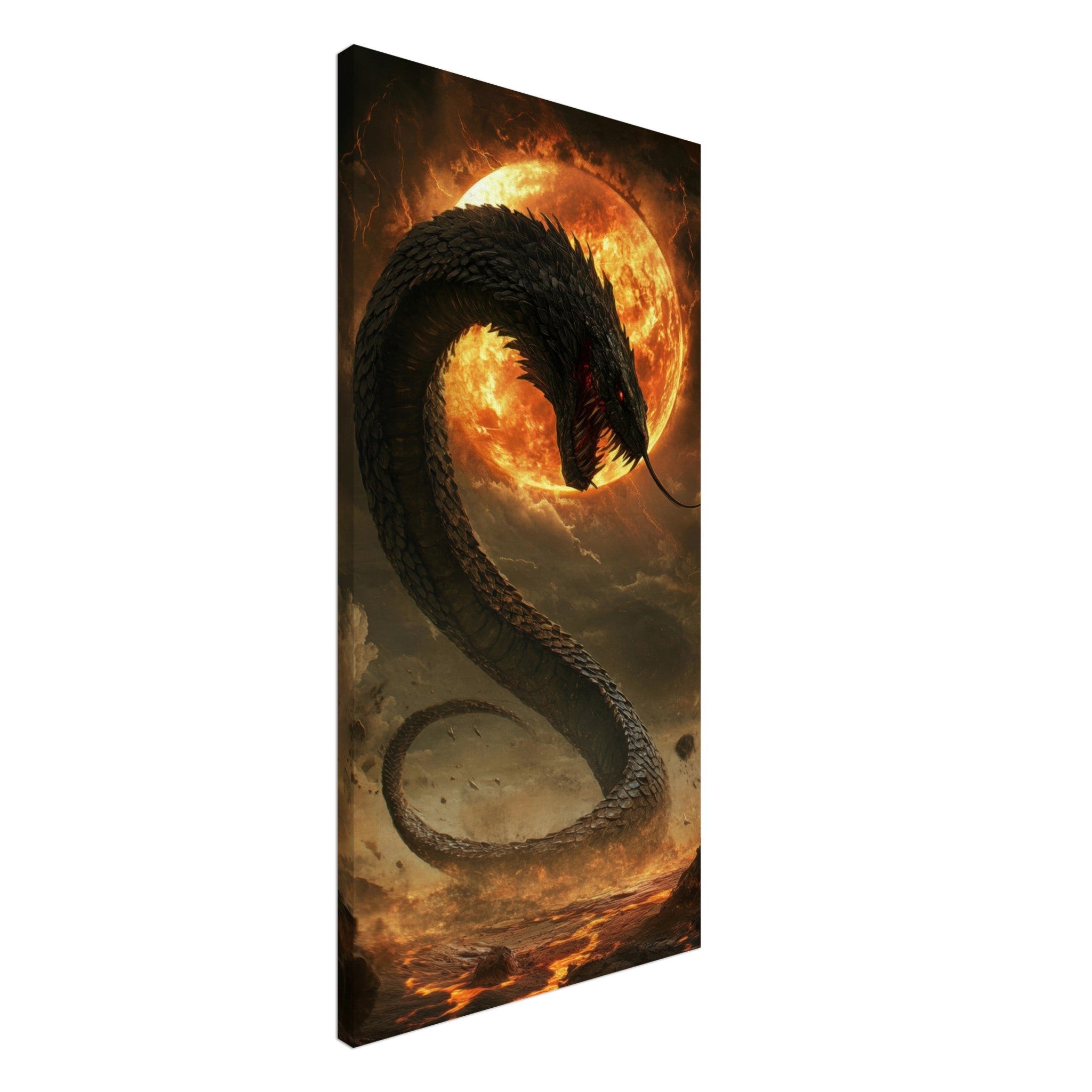 Canvas Portrait - The Wrath of Apophis Dark Fantasy A Dark Fantasy 2 - Shop Ai Art WebShop - Digital Art online Store