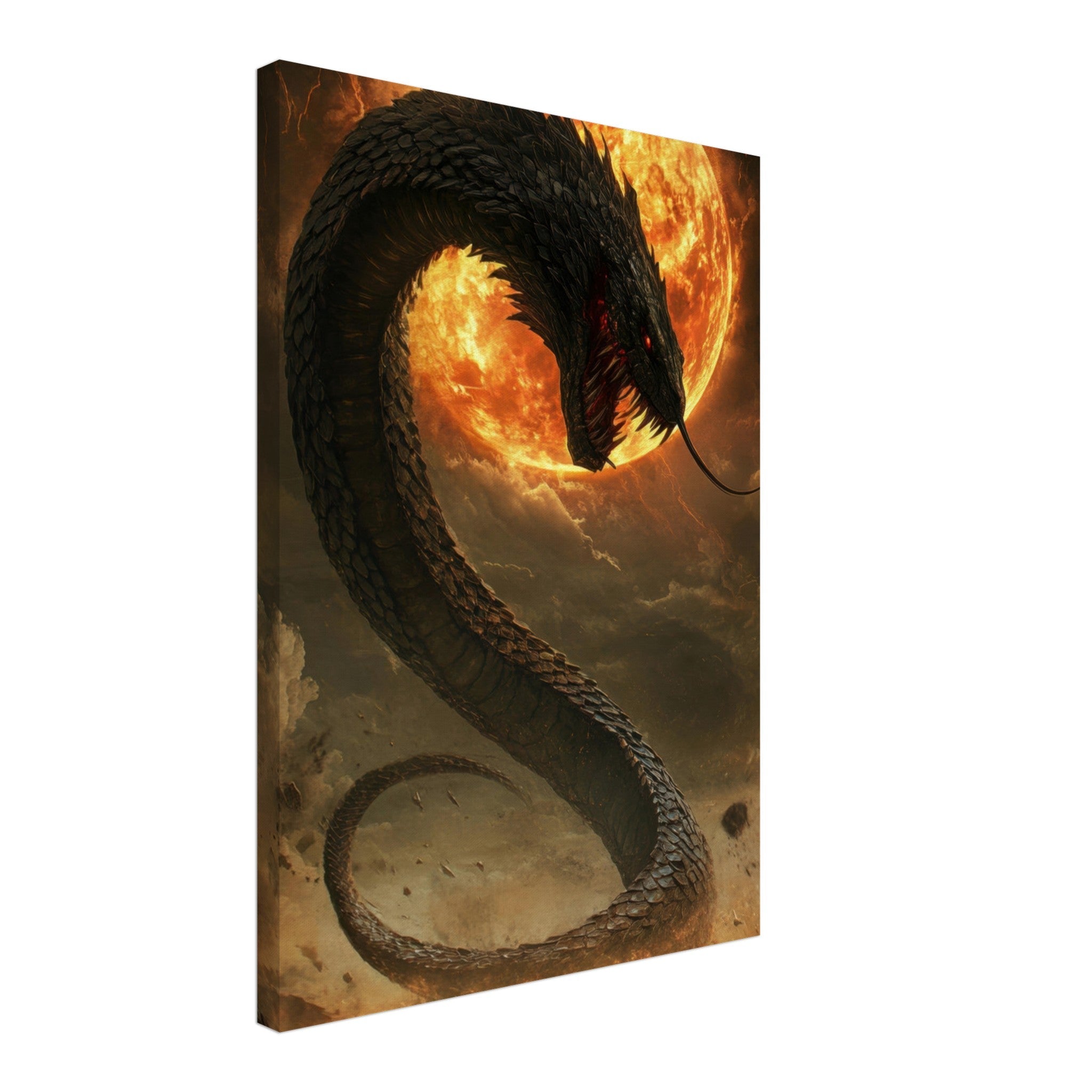 Canvas Portrait - The Wrath of Apophis Dark Fantasy A Dark Fantasy 2 - Shop Ai Art WebShop - Digital Art online Store