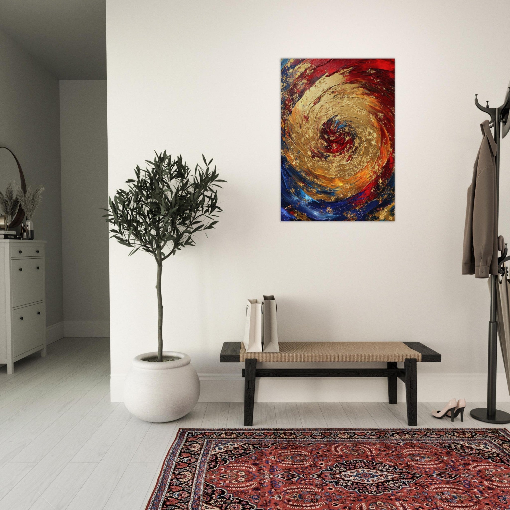 Canvas Portrait - Vortex of Emotions A swirling fusion of vagrant 2 - Shop Ai Art WebShop - Digital Art online Store