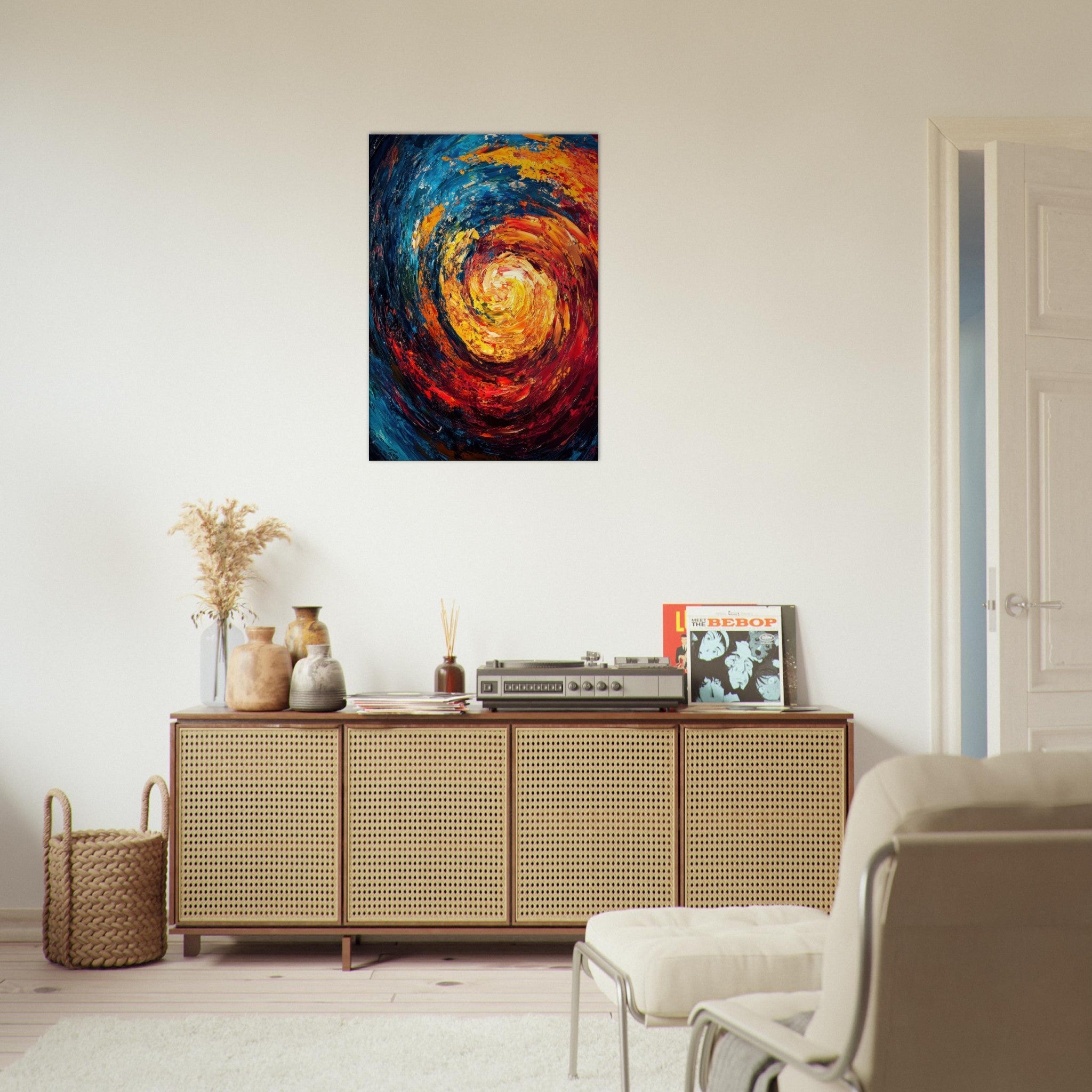 Canvas Portrait - Vortex of Emotions A swirling fusion of vagrant - Shop Ai Art WebShop - Digital Art online Store