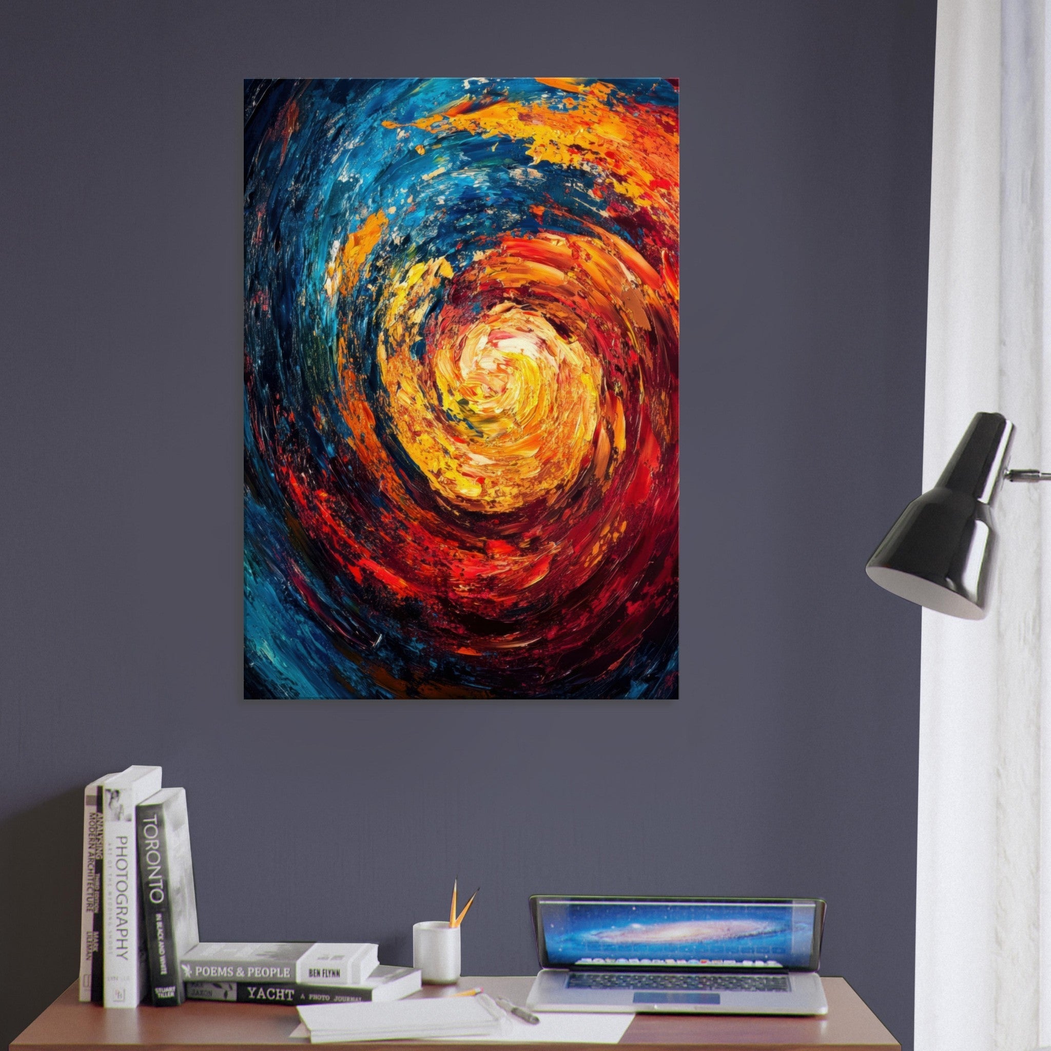 Canvas Portrait - Vortex of Emotions A swirling fusion of vagrant - Shop Ai Art WebShop - Digital Art online Store
