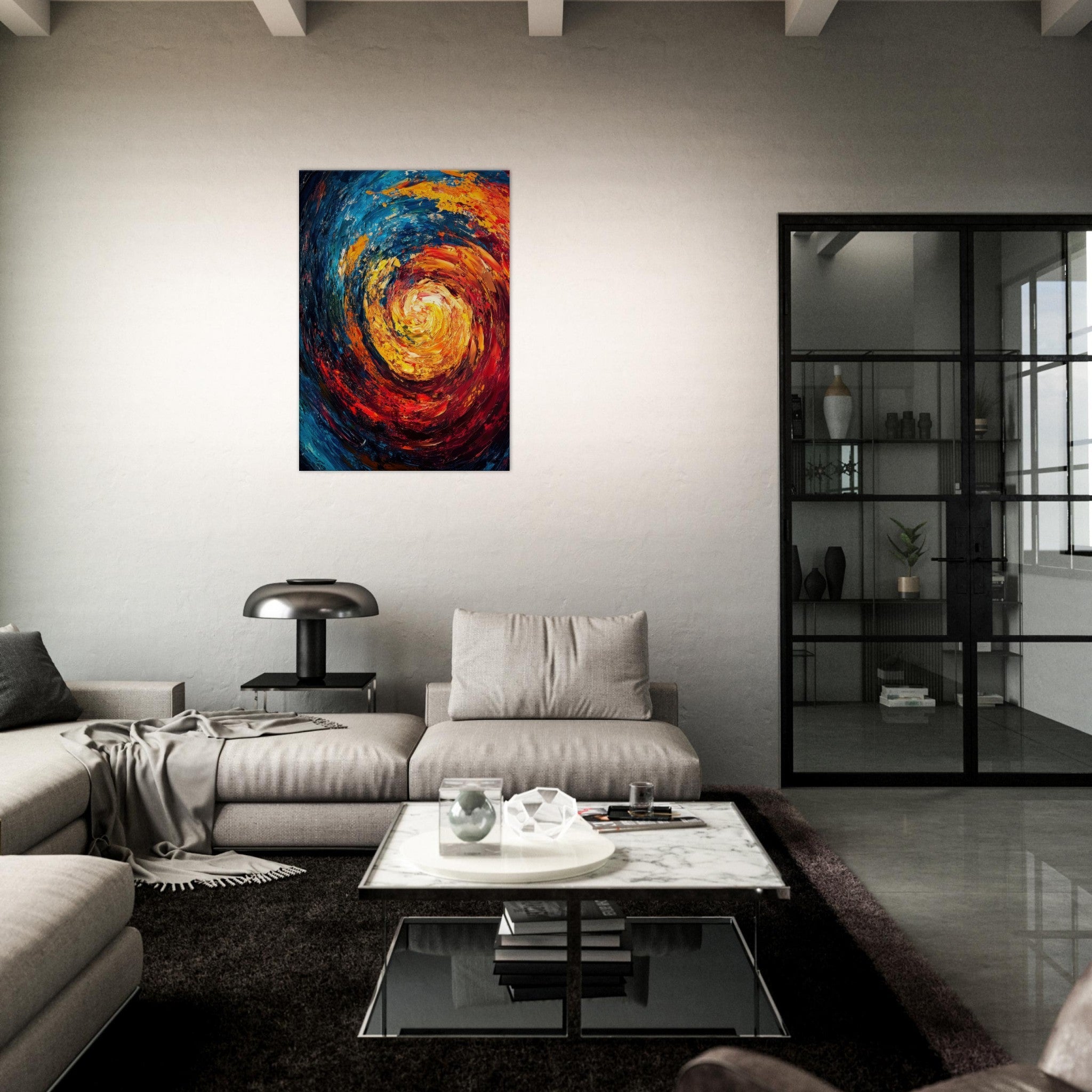 Canvas Portrait - Vortex of Emotions A swirling fusion of vagrant - Shop Ai Art WebShop - Digital Art online Store