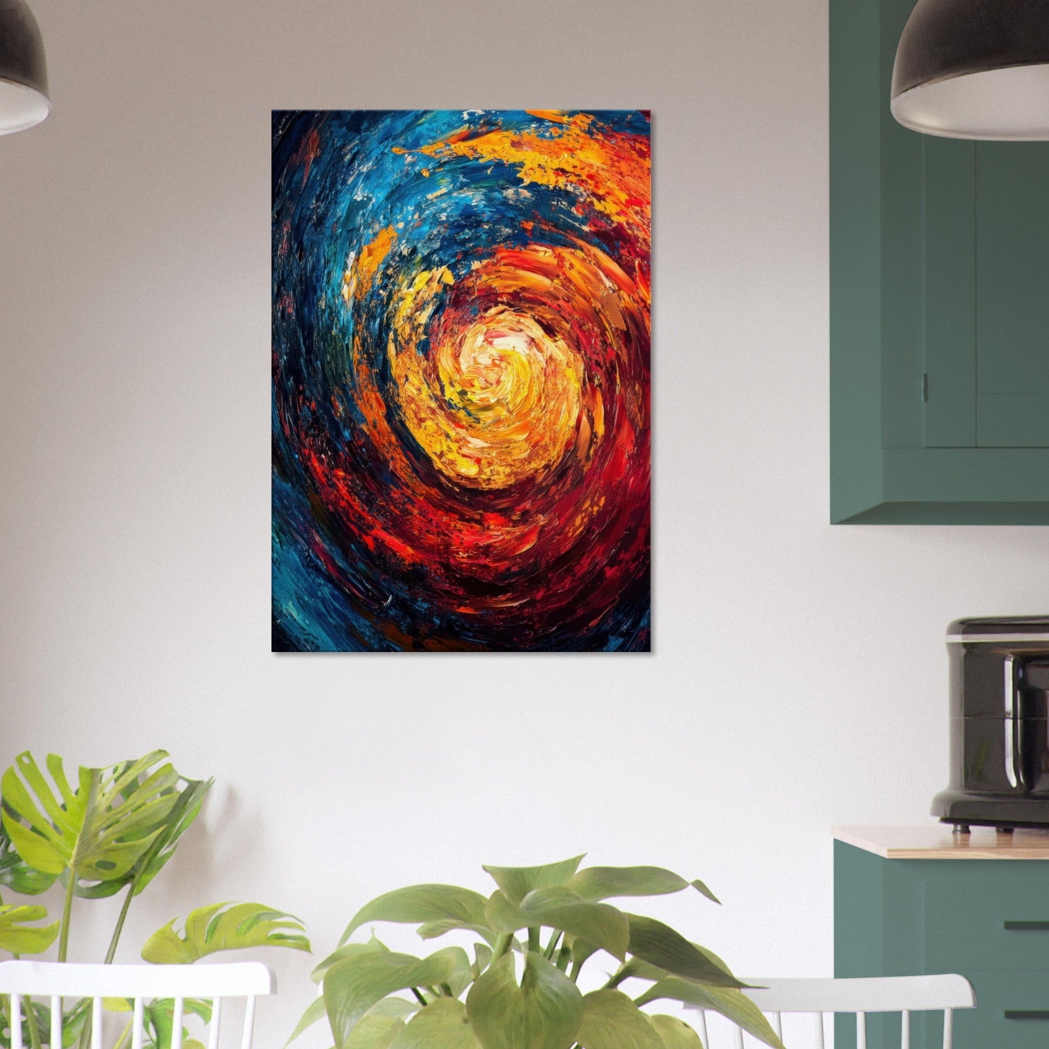 Canvas Portrait - Vortex of Emotions A swirling fusion of vagrant - Shop Ai Art WebShop - Digital Art online Store