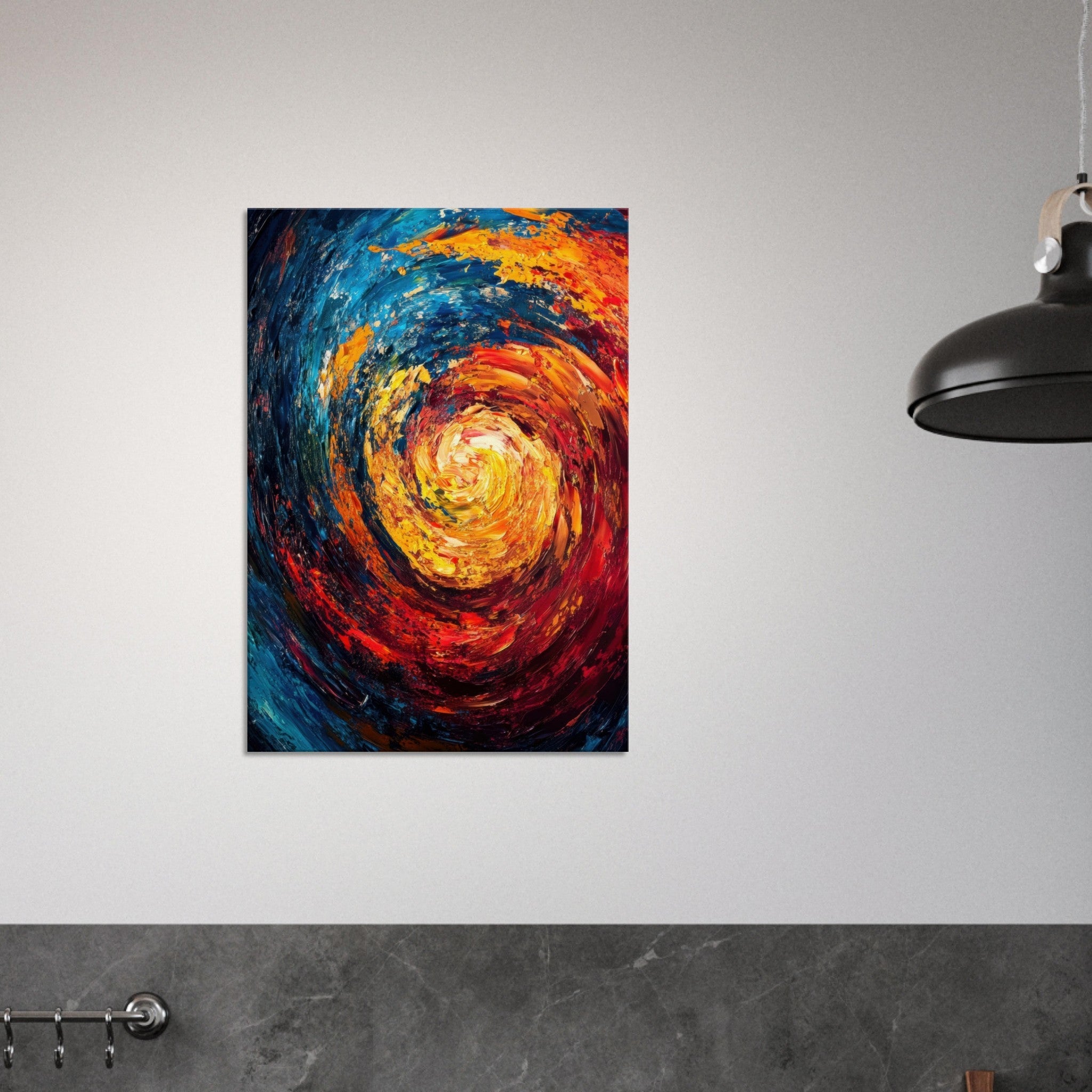 Canvas Portrait - Vortex of Emotions A swirling fusion of vagrant - Shop Ai Art WebShop - Digital Art online Store