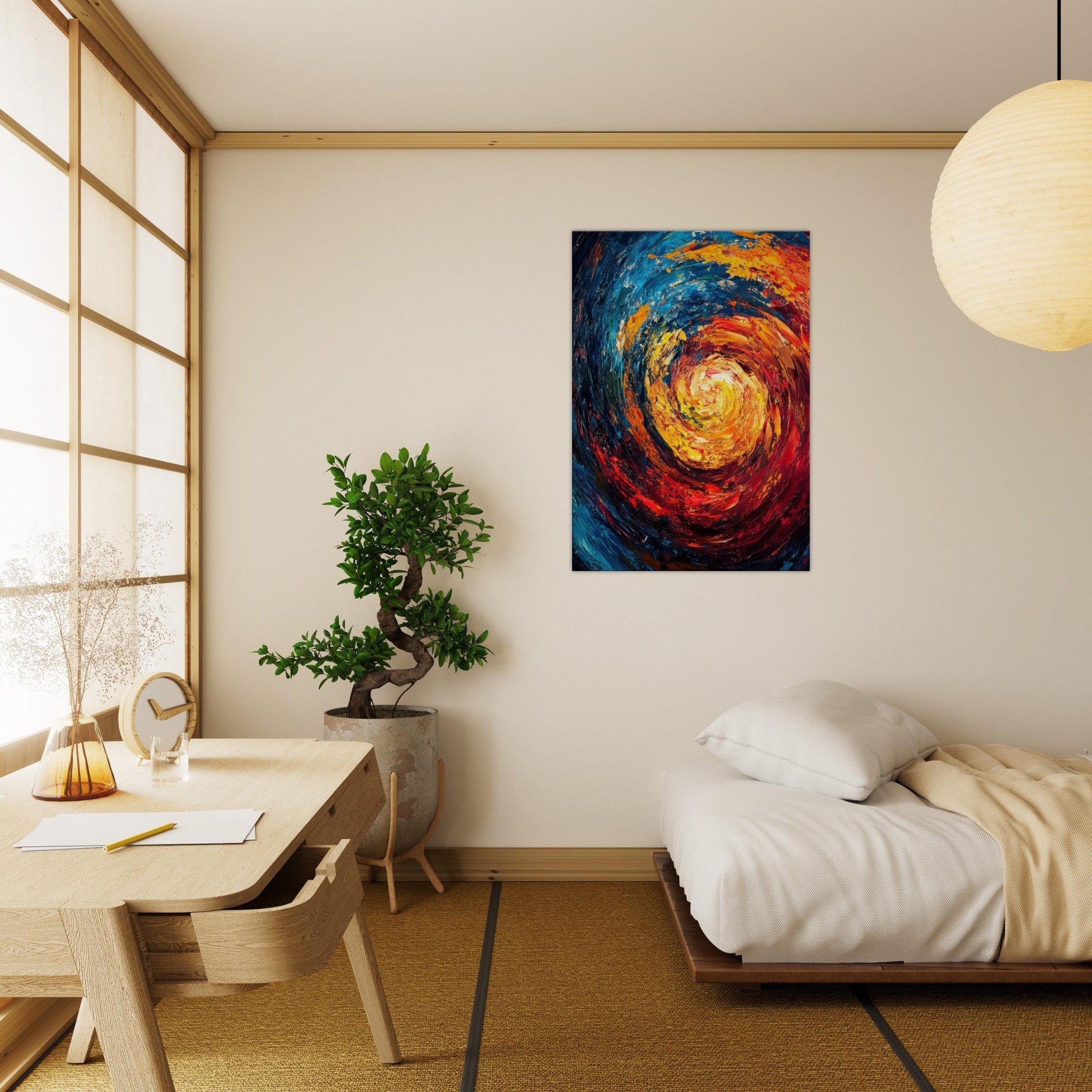 Canvas Portrait - Vortex of Emotions A swirling fusion of vagrant - Shop Ai Art WebShop - Digital Art online Store