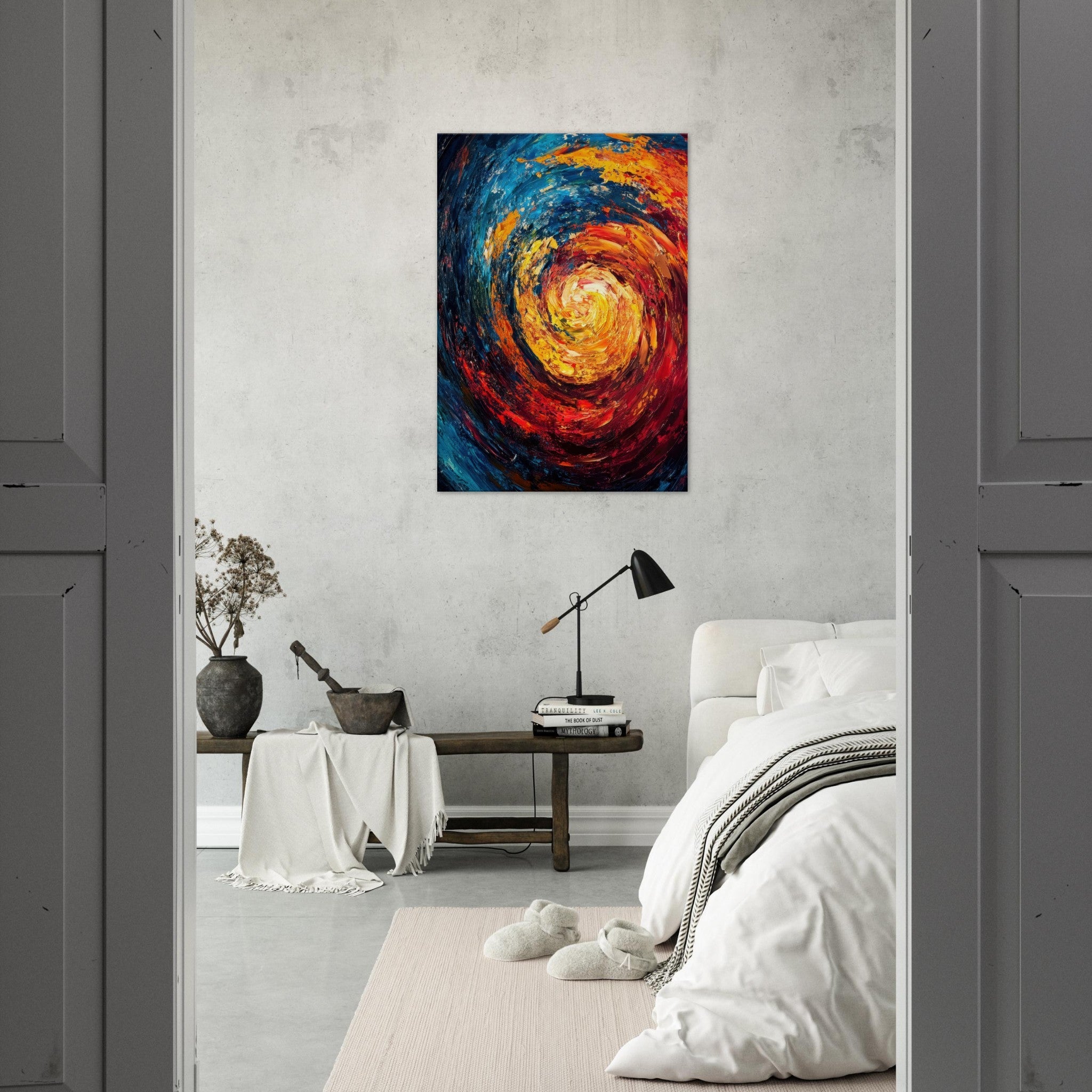 Canvas Portrait - Vortex of Emotions A swirling fusion of vagrant - Shop Ai Art WebShop - Digital Art online Store