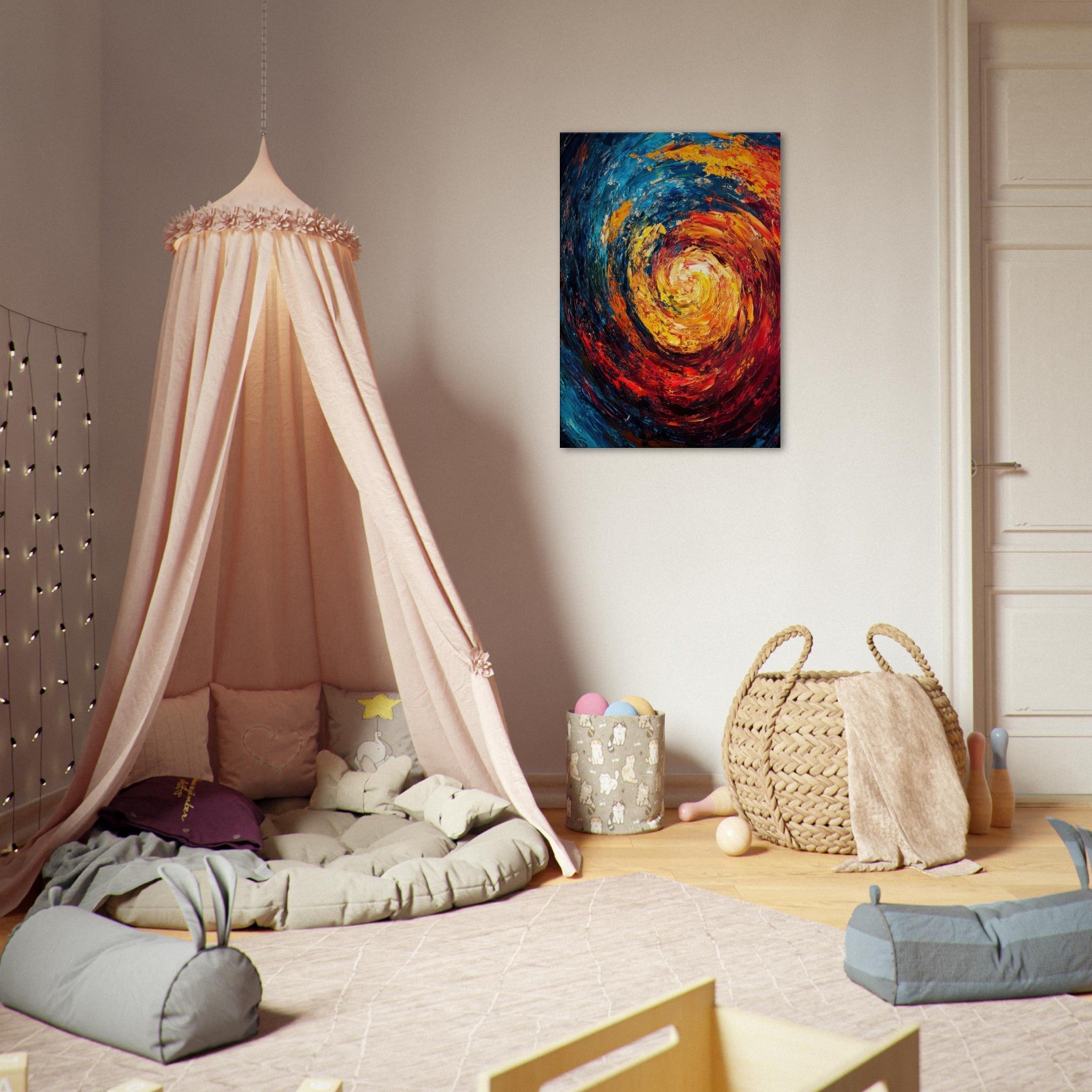 Canvas Portrait - Vortex of Emotions A swirling fusion of vagrant - Shop Ai Art WebShop - Digital Art online Store