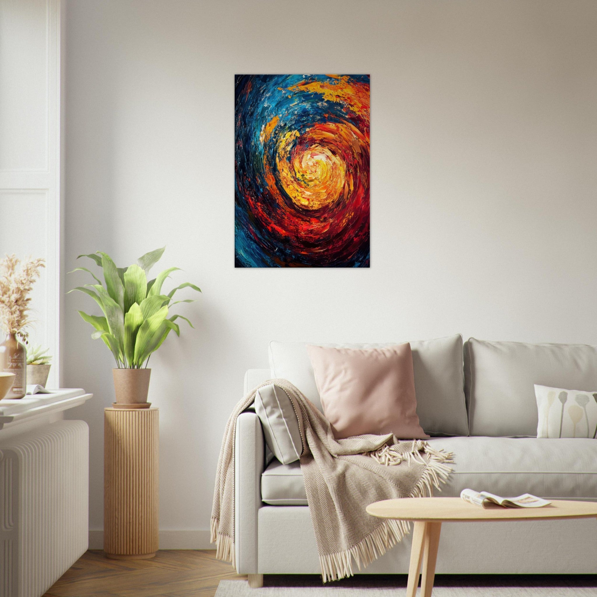 Canvas Portrait - Vortex of Emotions A swirling fusion of vagrant - Shop Ai Art WebShop - Digital Art online Store